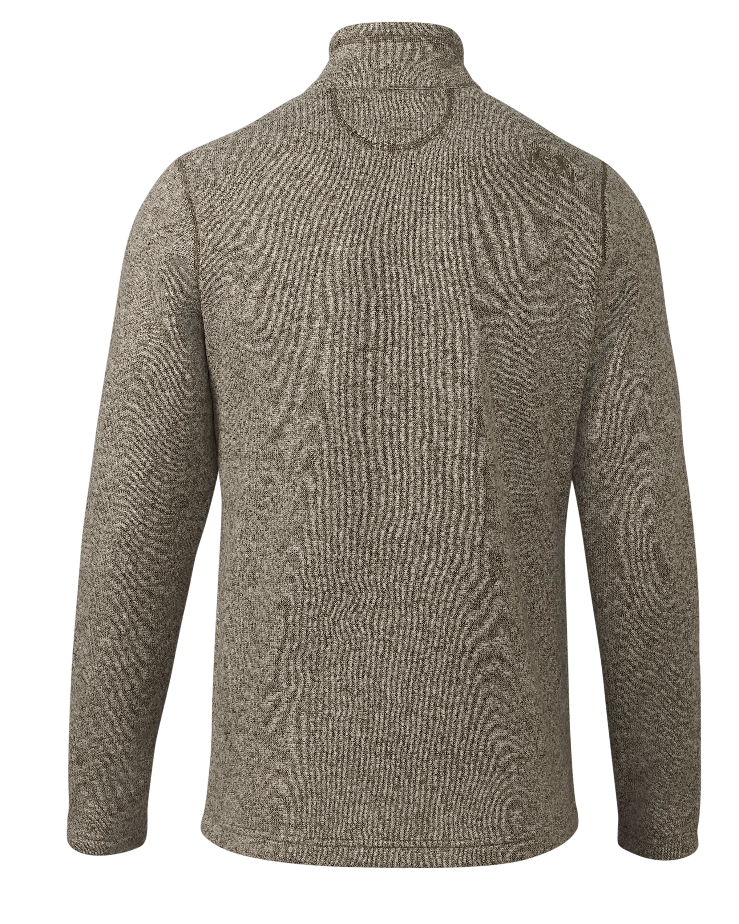 Alternative view of Base Camp Pullover Sweater | Khaki Heather