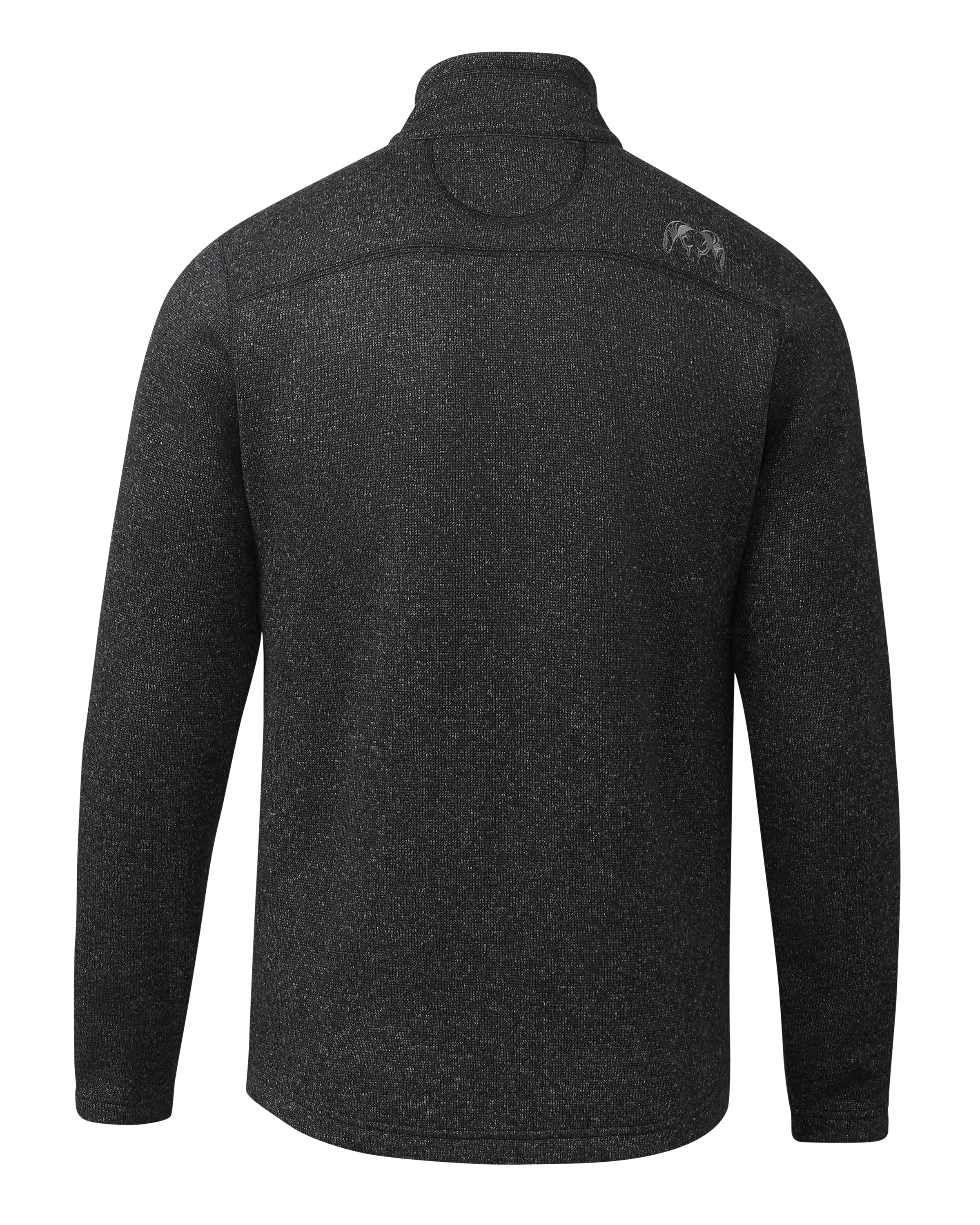 Alternative view of Base Camp Full Zip Sweater | Heather Black