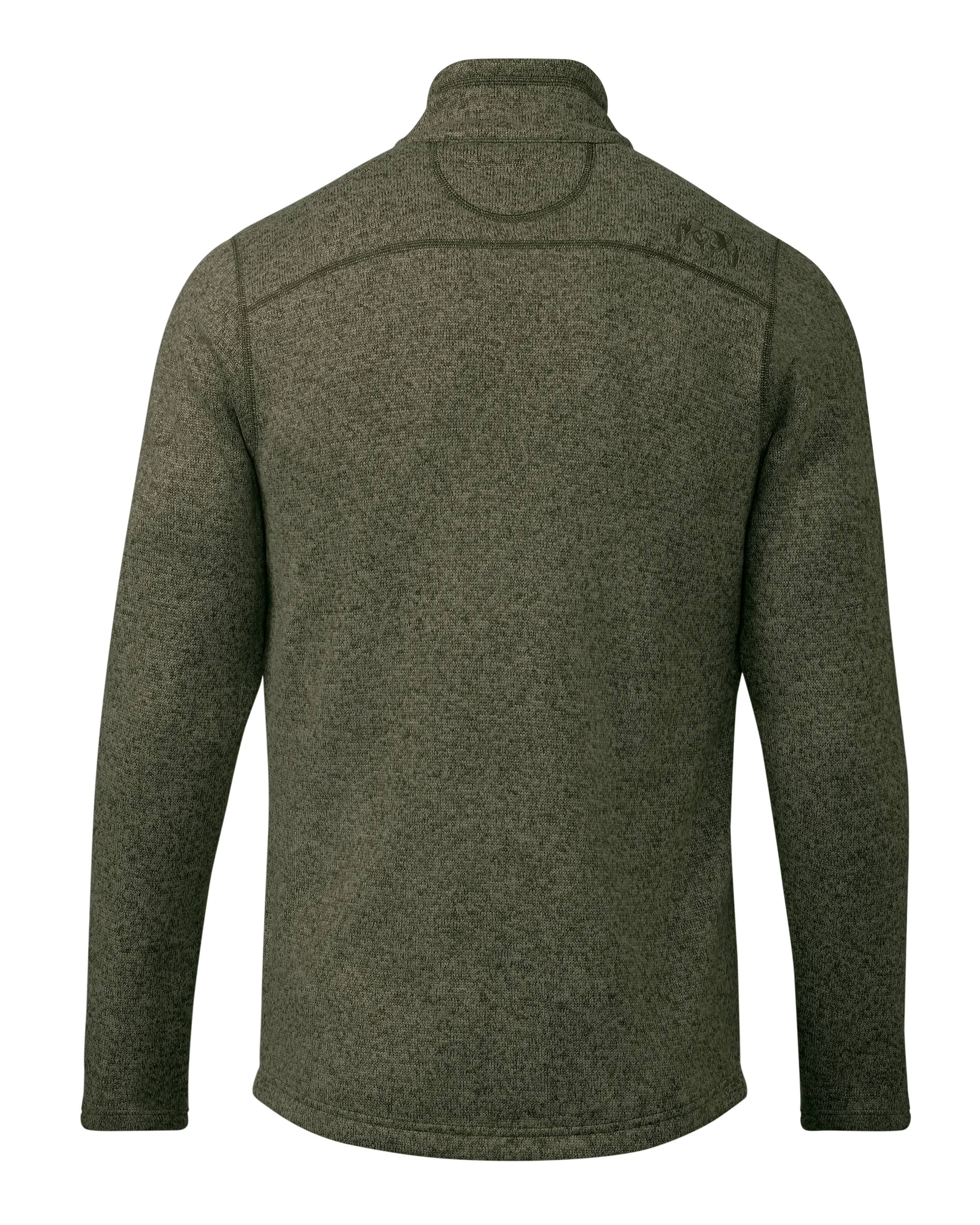 Alternative view of Base Camp Full Zip Sweater | Olive Heather