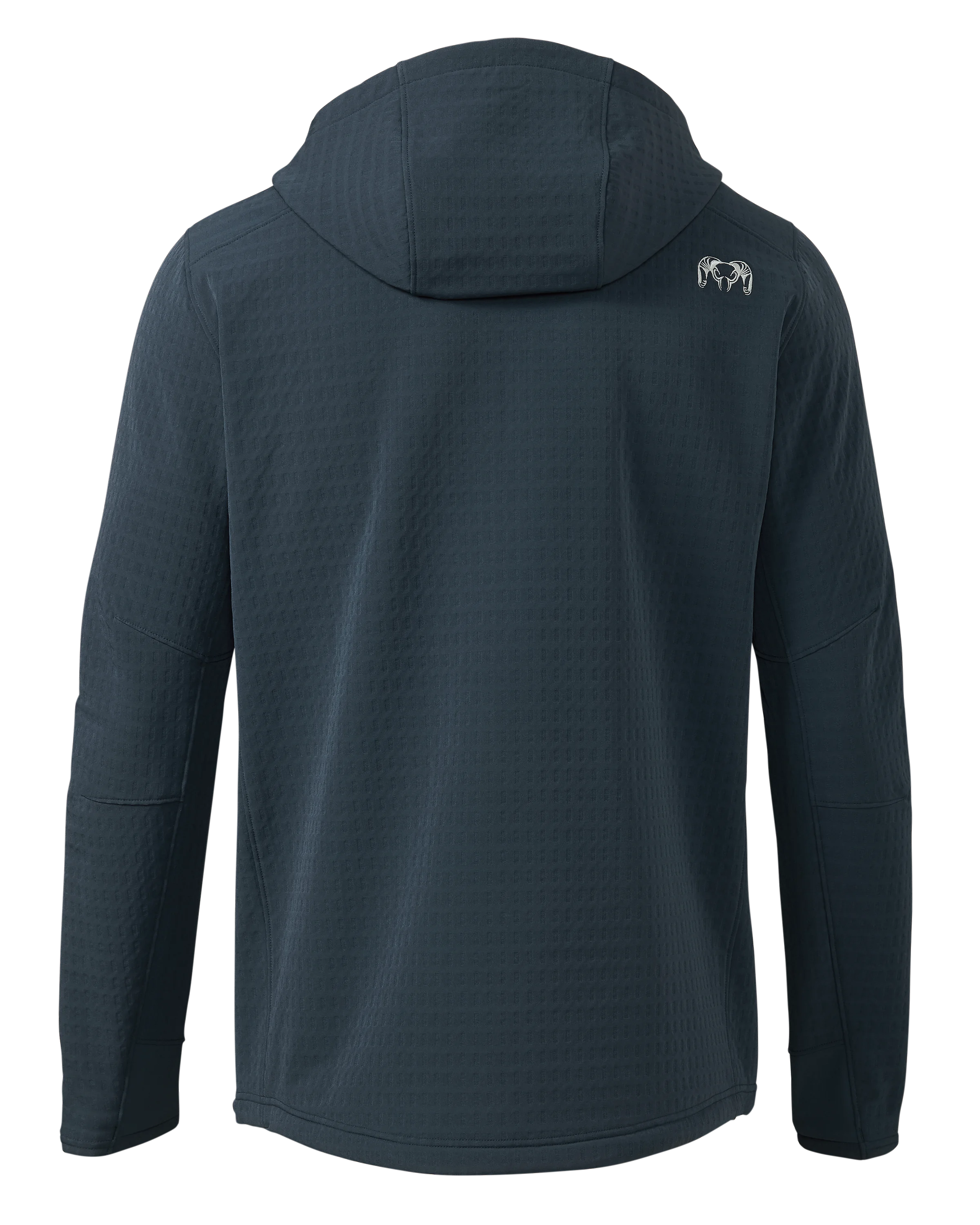 Alternative view of Blockfield Fleece Hoodie | Steel Blue