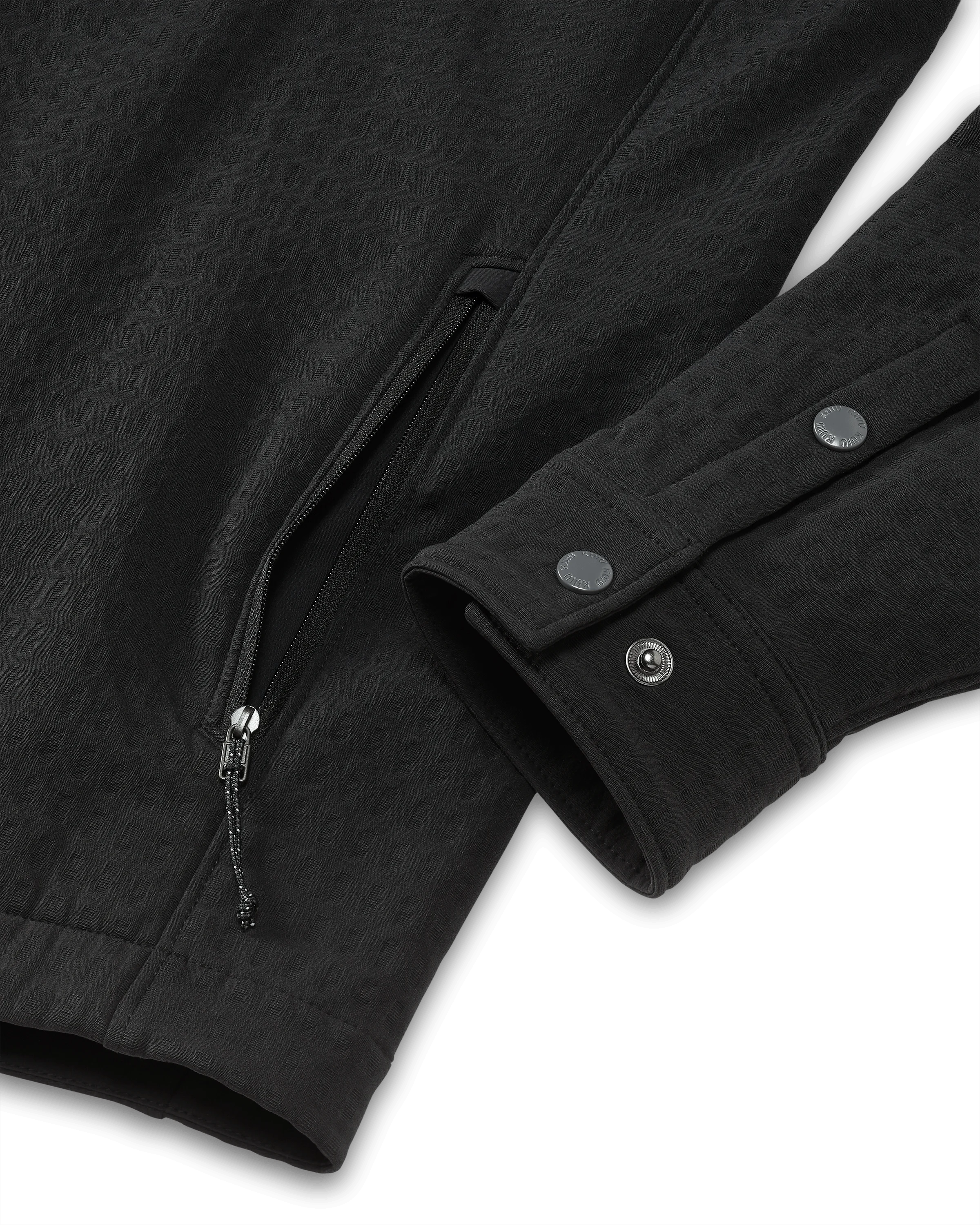 Blockfield Fleece Shirt Jacket | Black - Image 5