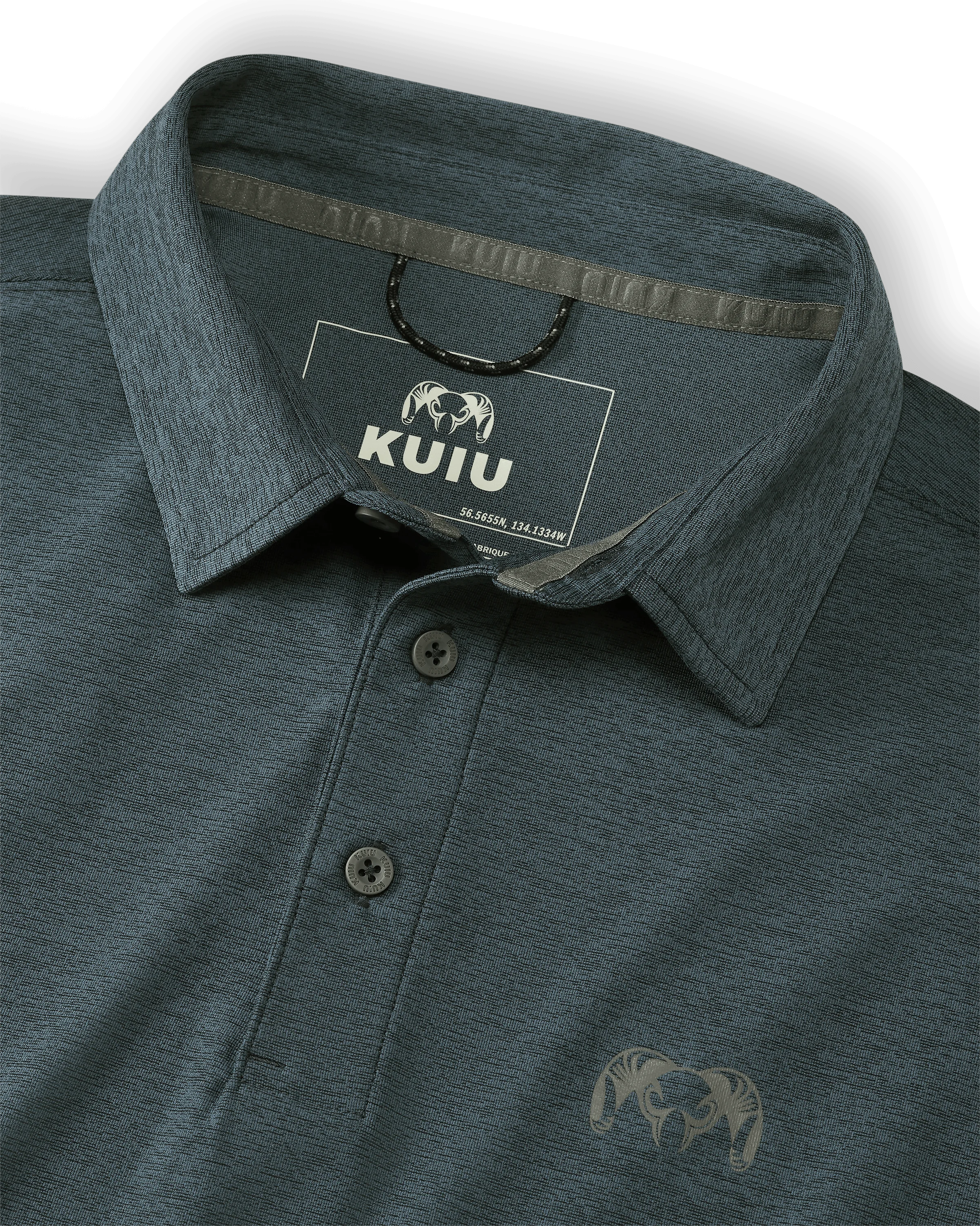 Alternative view of Outlet KUIU Performance Polo | Heather Navy