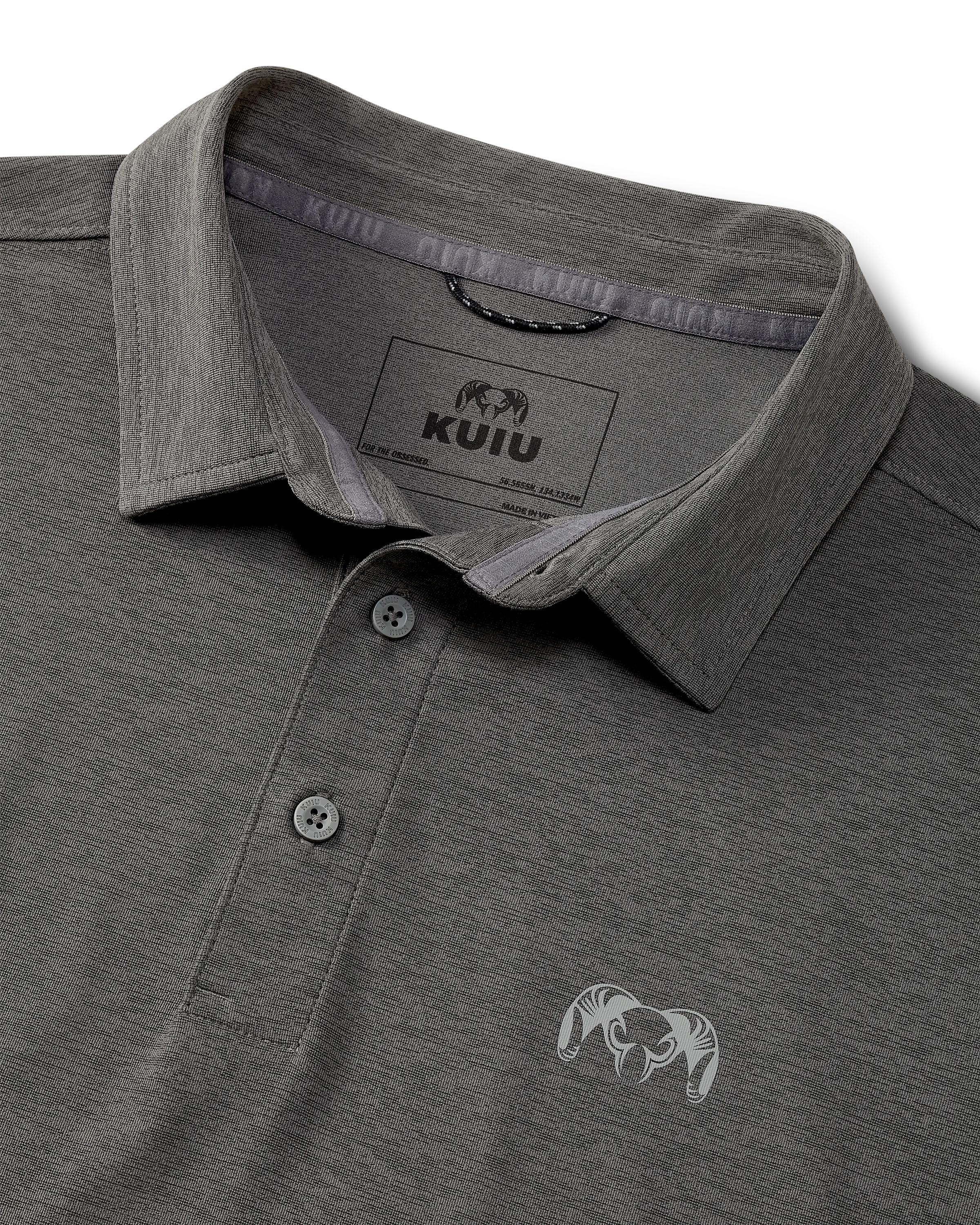 KUIU Performance Polo | Heather Stone - Image 2