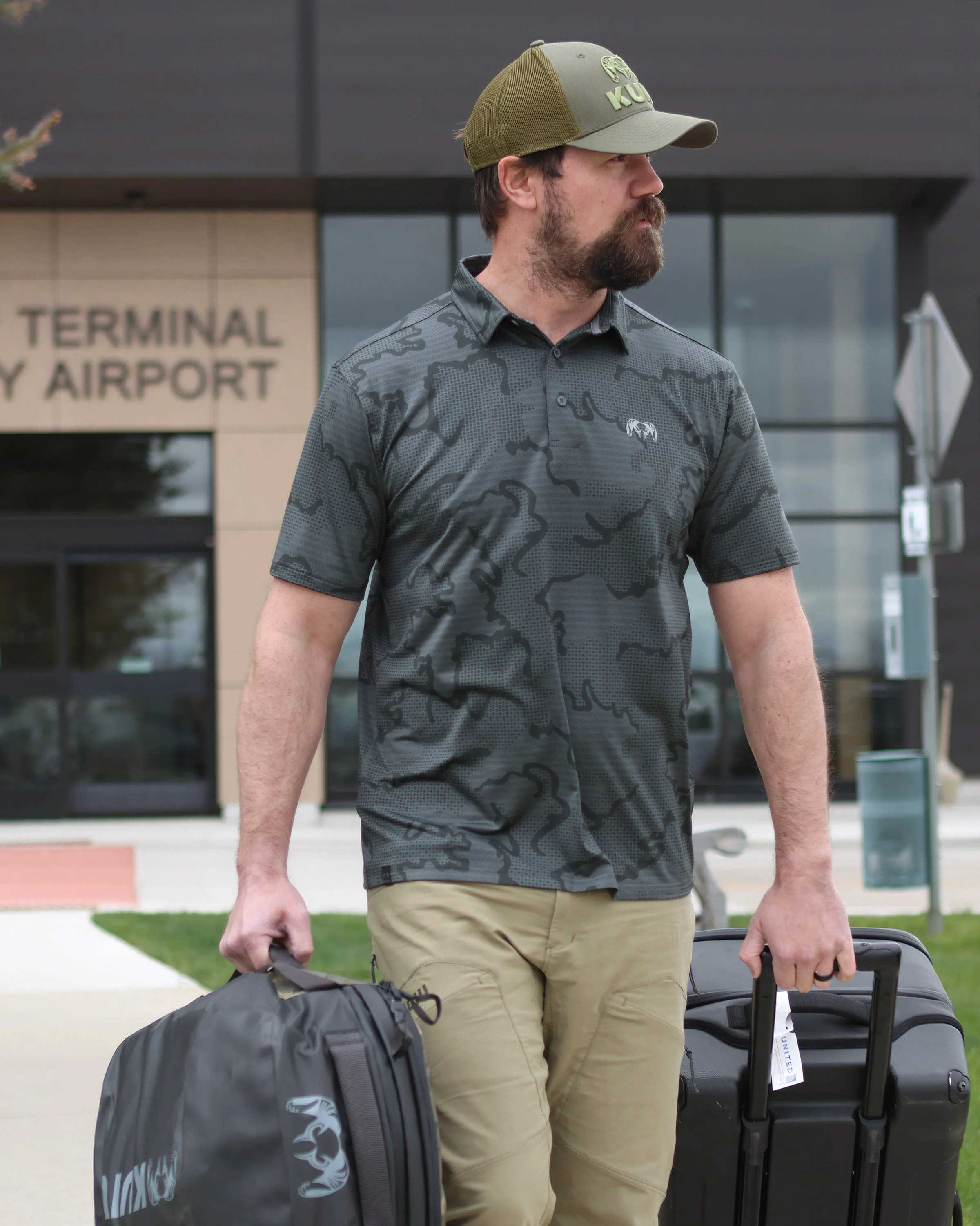 KUIU Performance Polo | Gunmetal Tonal - Image 3