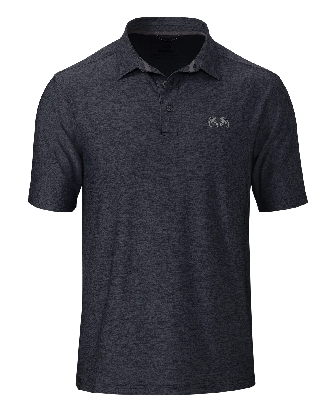 KUIU Performance Polo | Heather Steel Blue