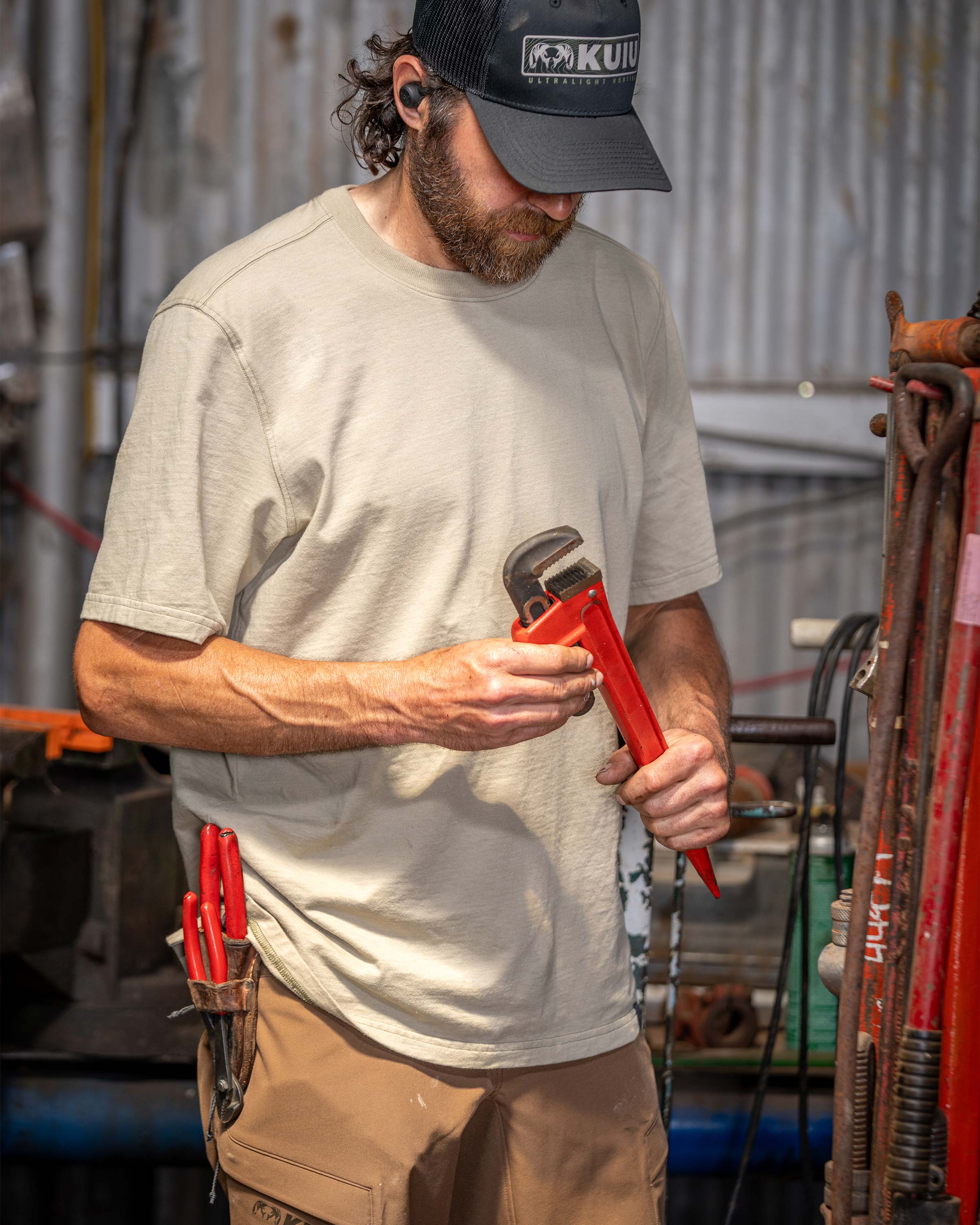 Outlet Workgrade SS Crew | Bone - Image 2