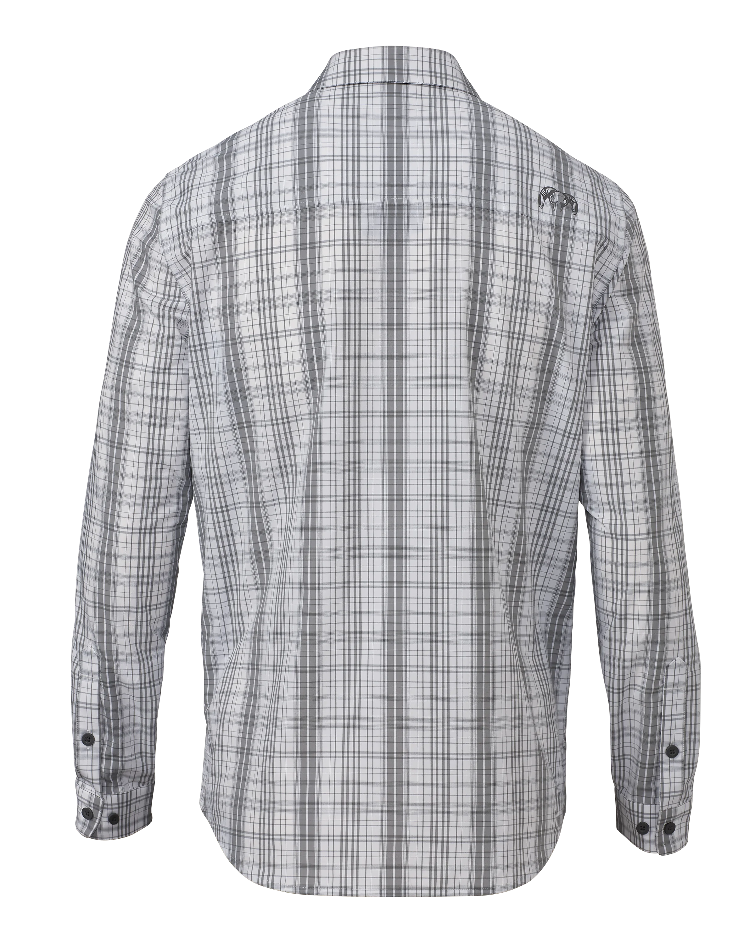 Alternative view of Borrego LS Shirt | Granite Plaid
