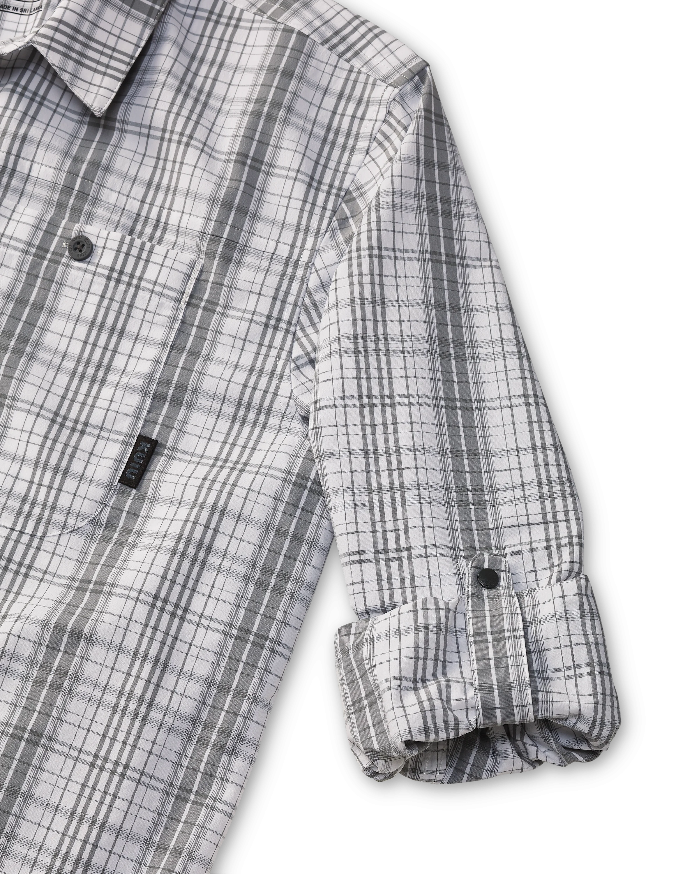 Borrego LS Shirt | Granite Plaid - Image 4