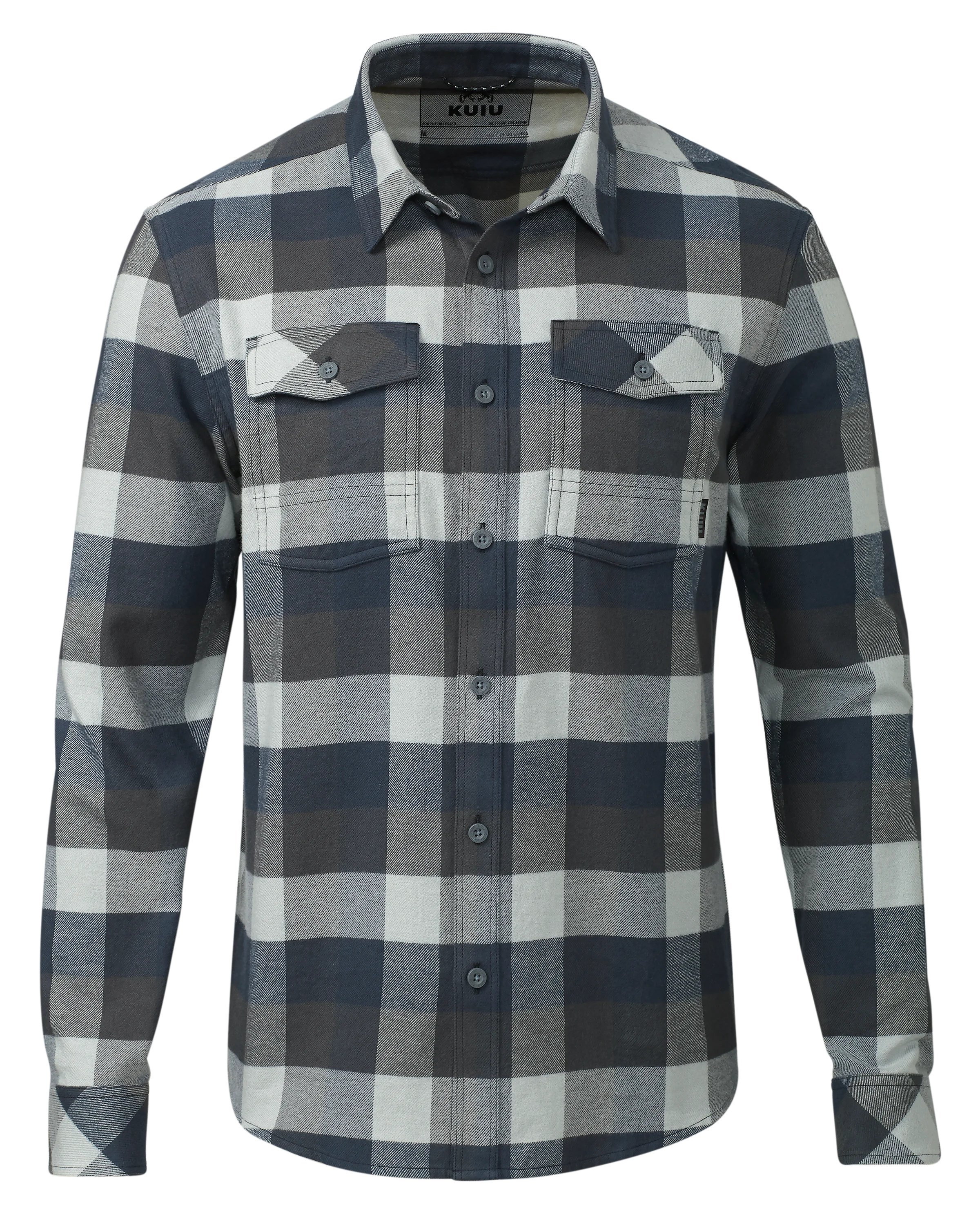 Field Flannel Shirt | Steel Blue Trio