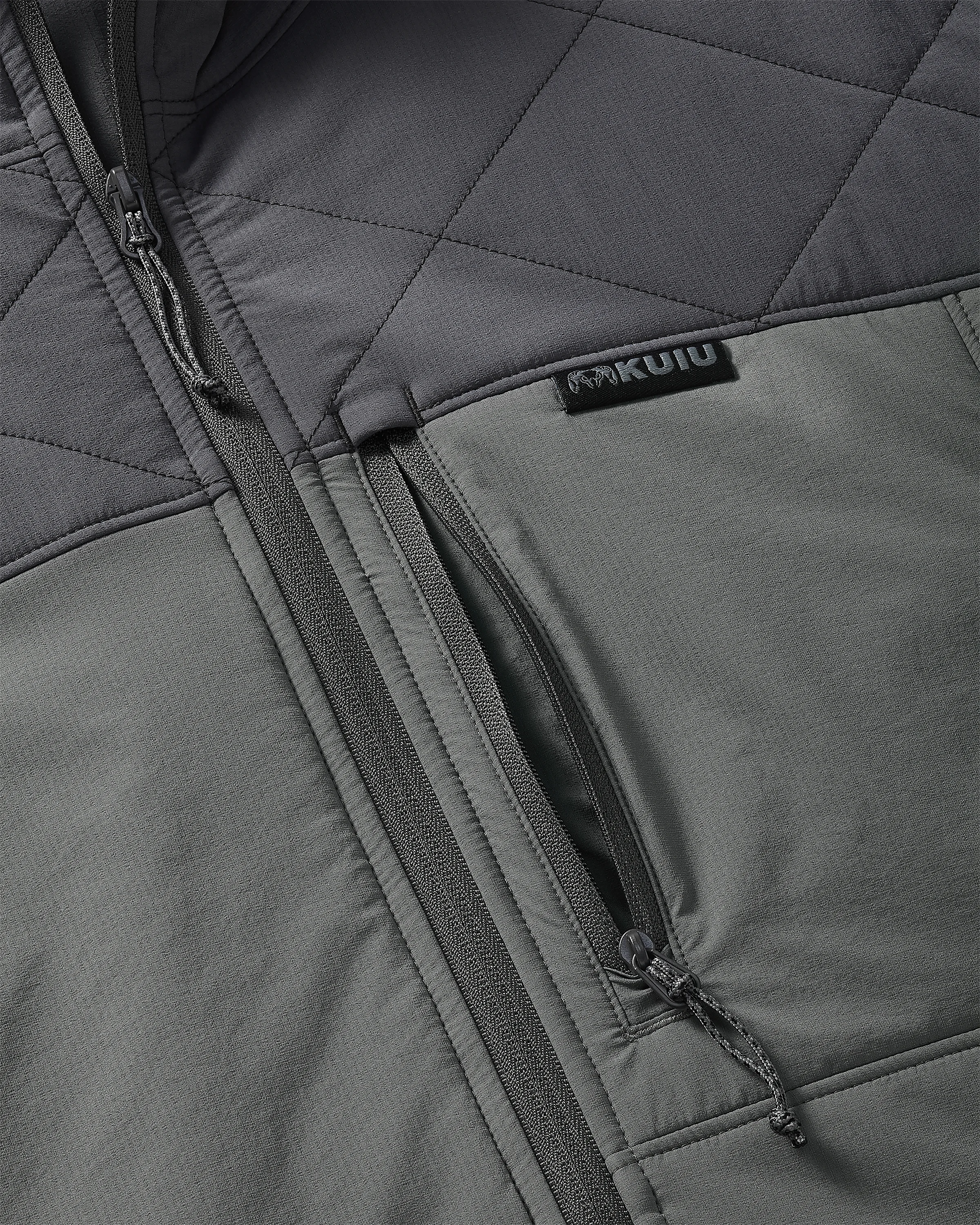 Transit Packable Hooded Jacket | Gunmetal/Stone - Image 4