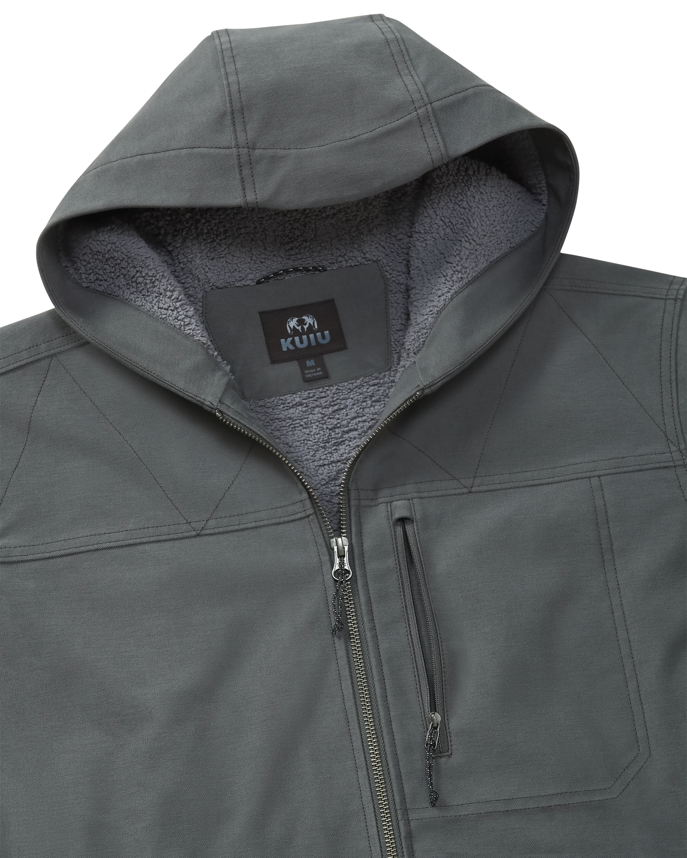 Brawley Hooded Fleece Jacket | Gunmetal - Image 3