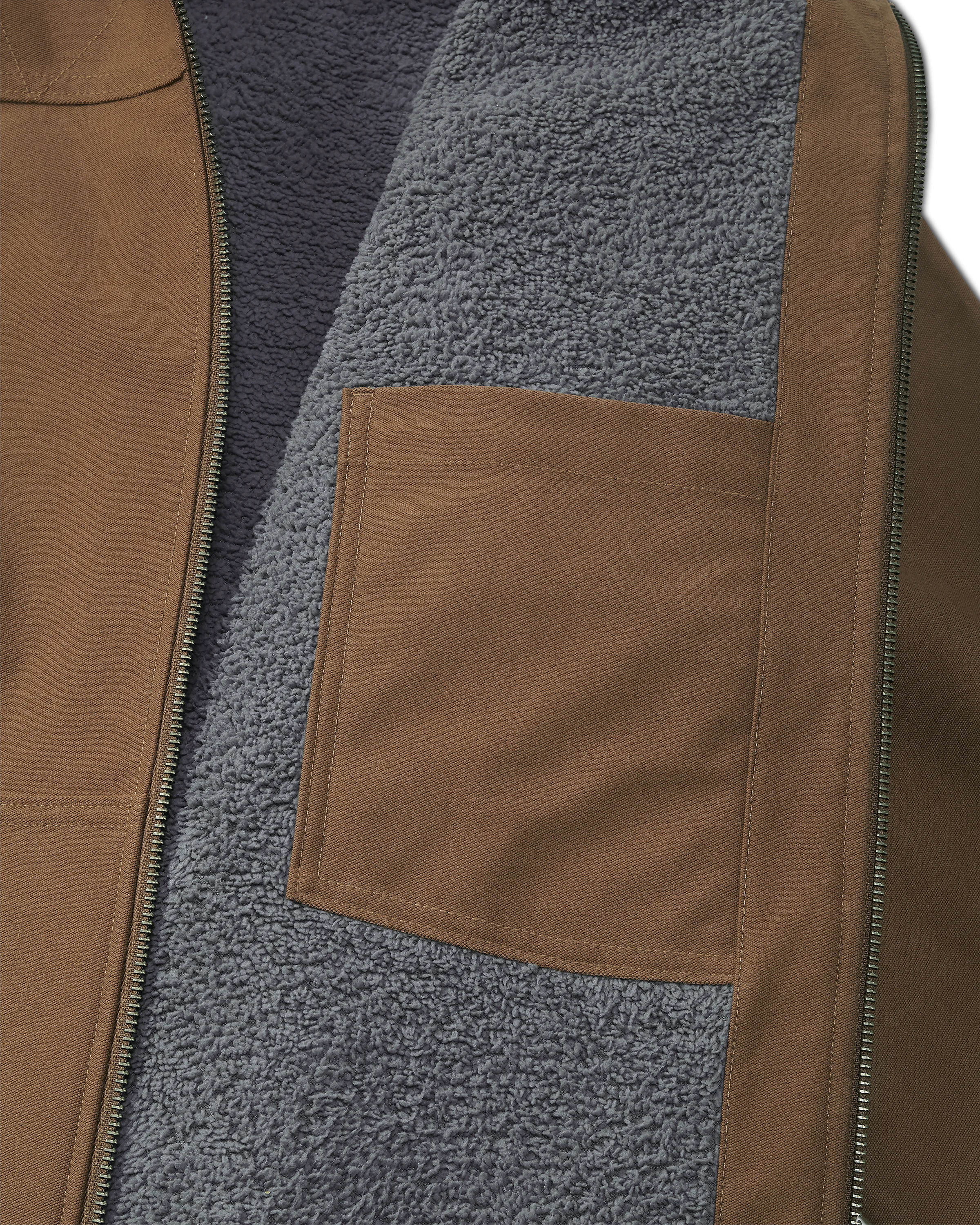Brawley Hooded Fleece Jacket | Saddle - Image 4