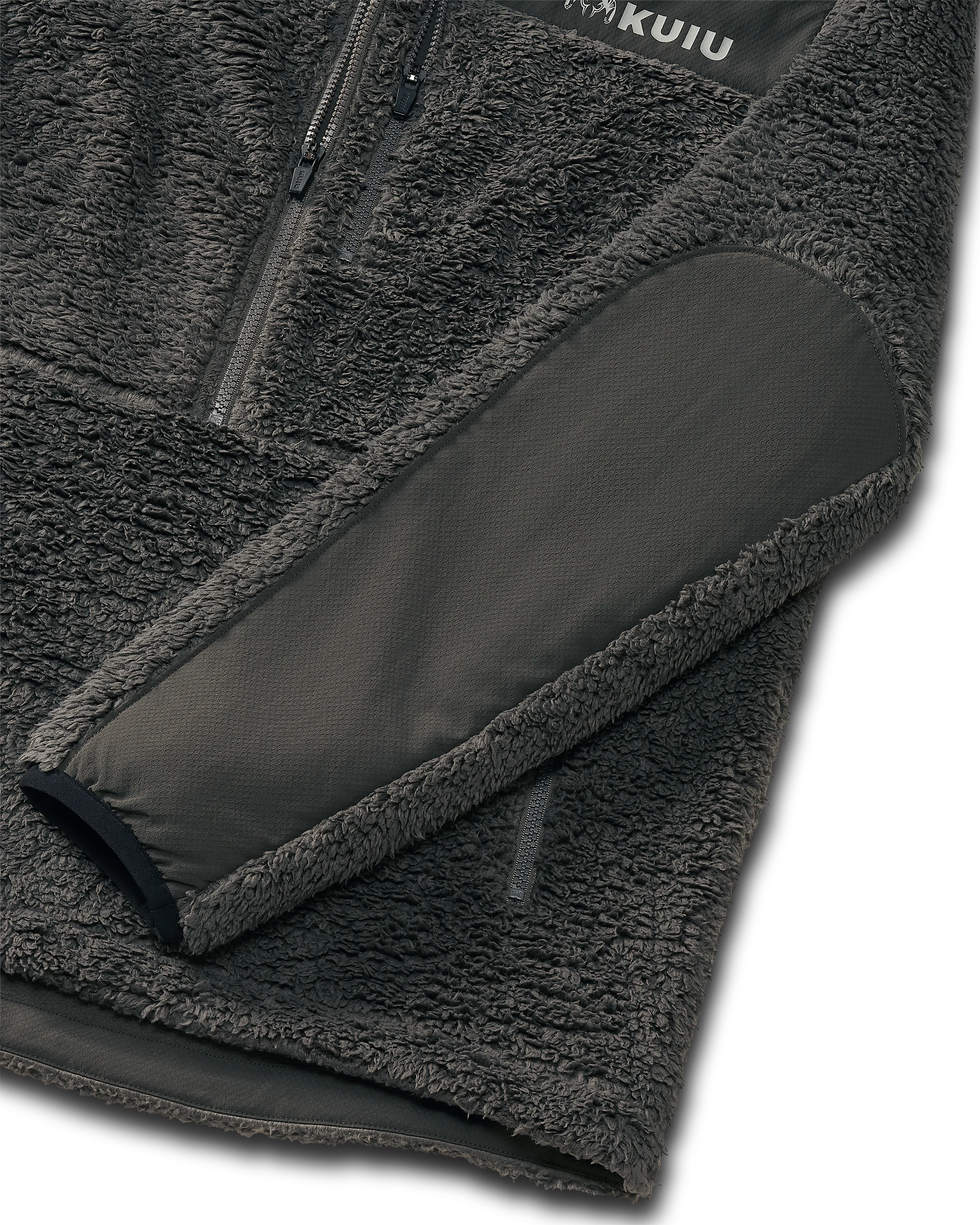 Sherpa Fleece Zip Pullover | Asphalt - Image 3