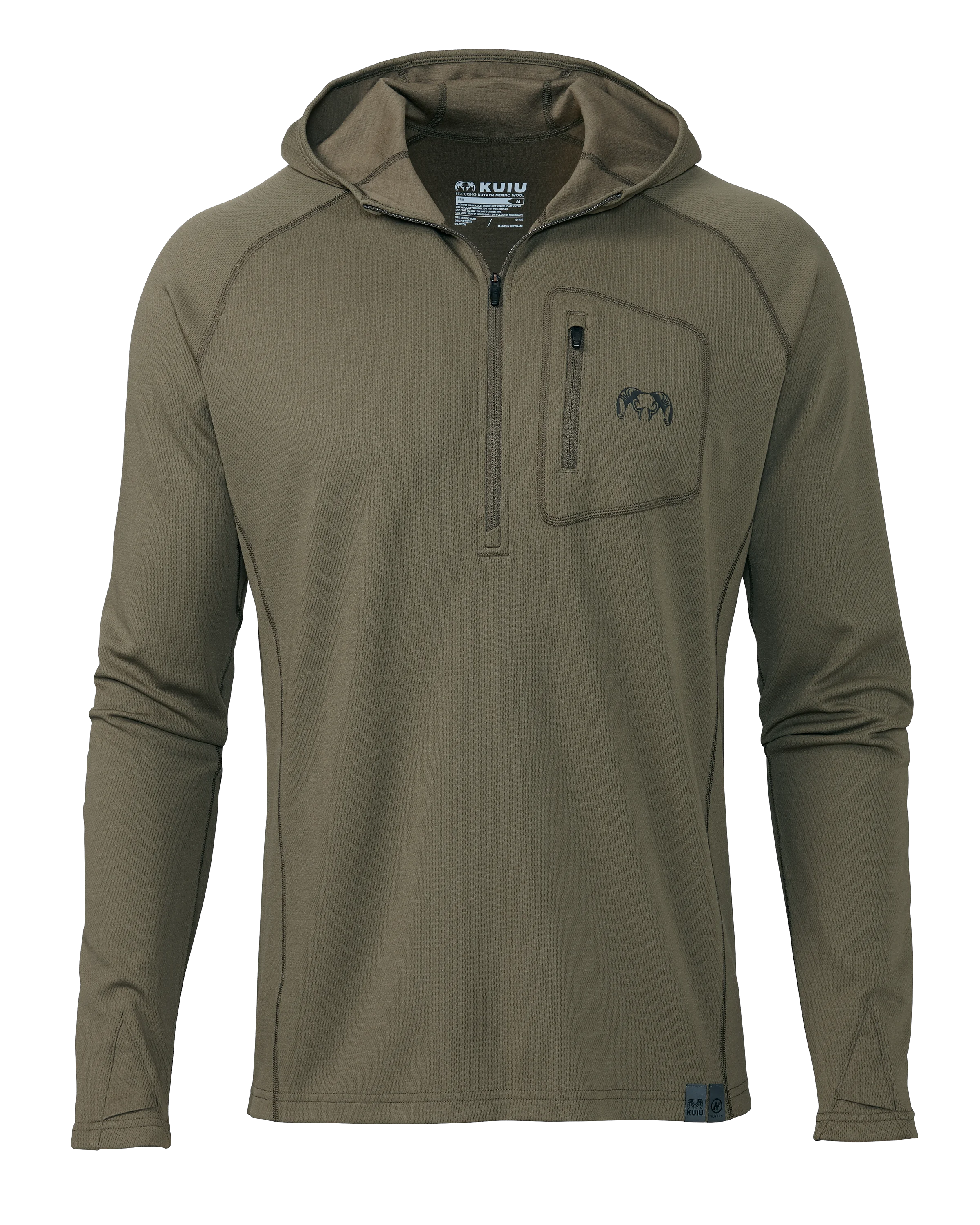 PRO Merino 200 Zip-T Hoodie | Ash