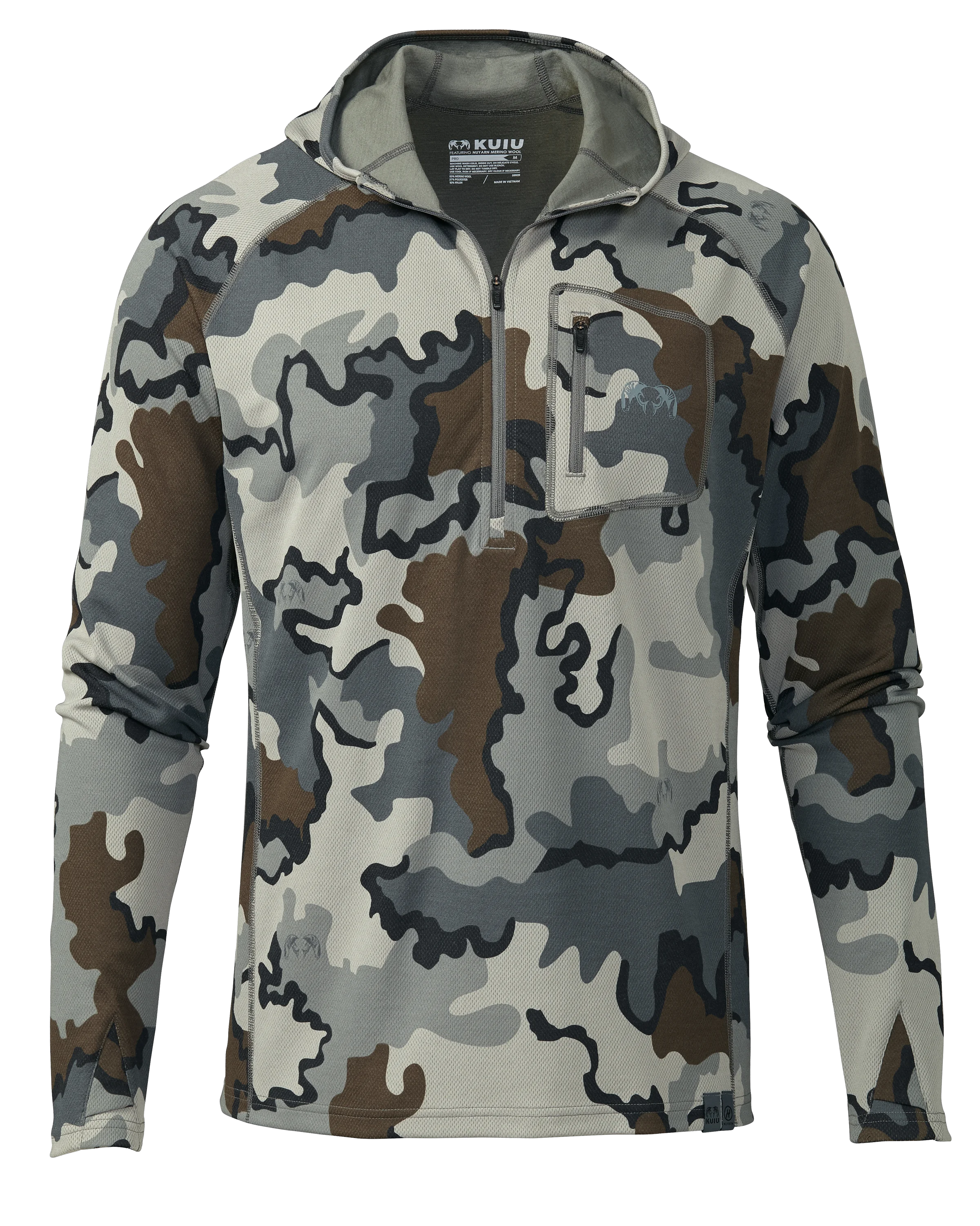 PRO Merino 200 Zip-T Hoodie | Vias