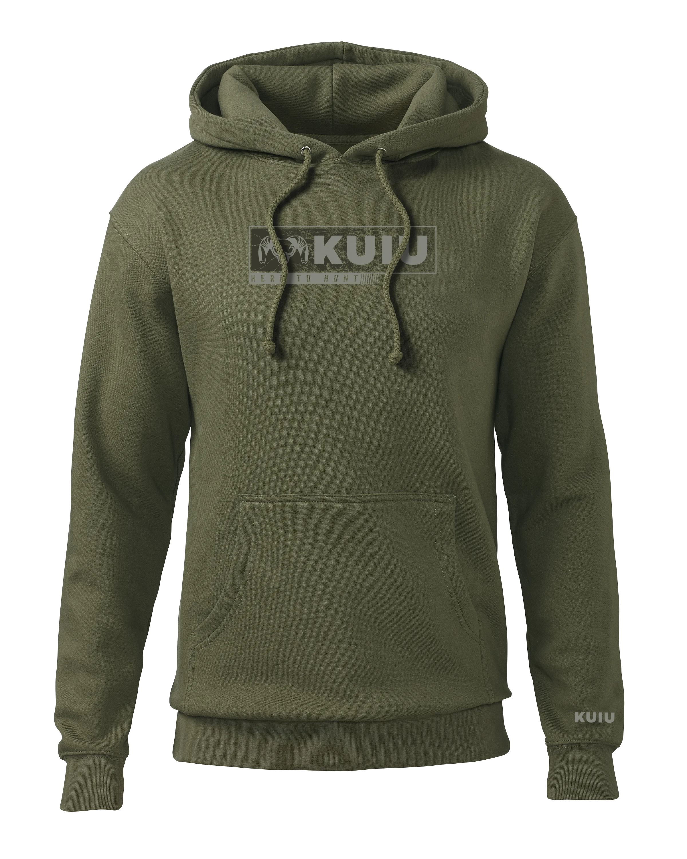 Outlet KUIU Here to Hunt Gritstone Hoodie | Army