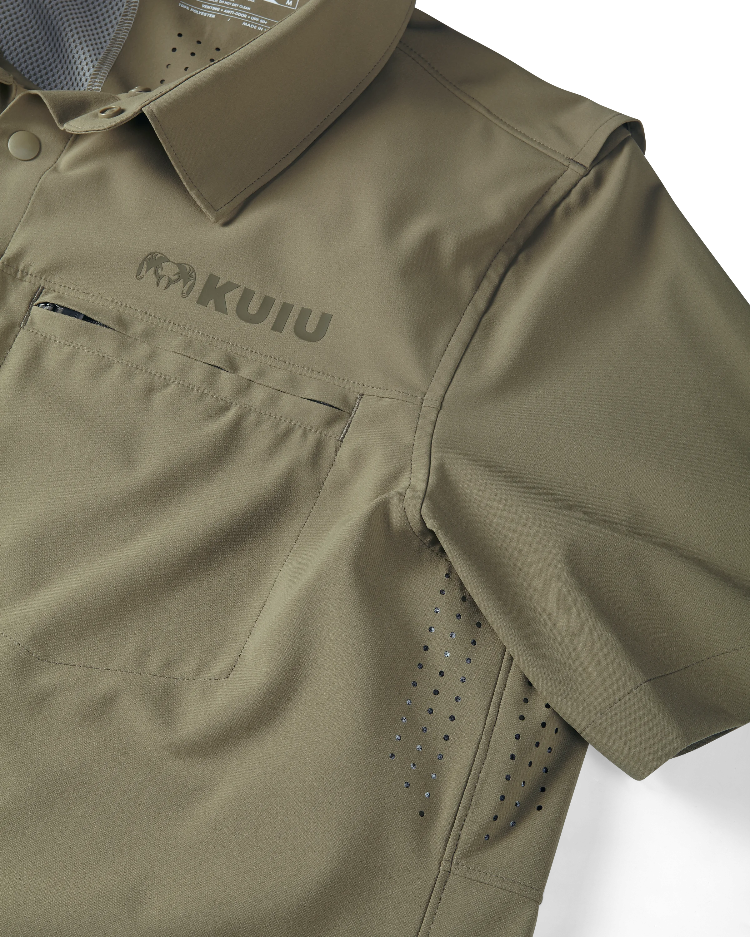 Mesa Vented SS Snap Shirt | Khaki - Image 5