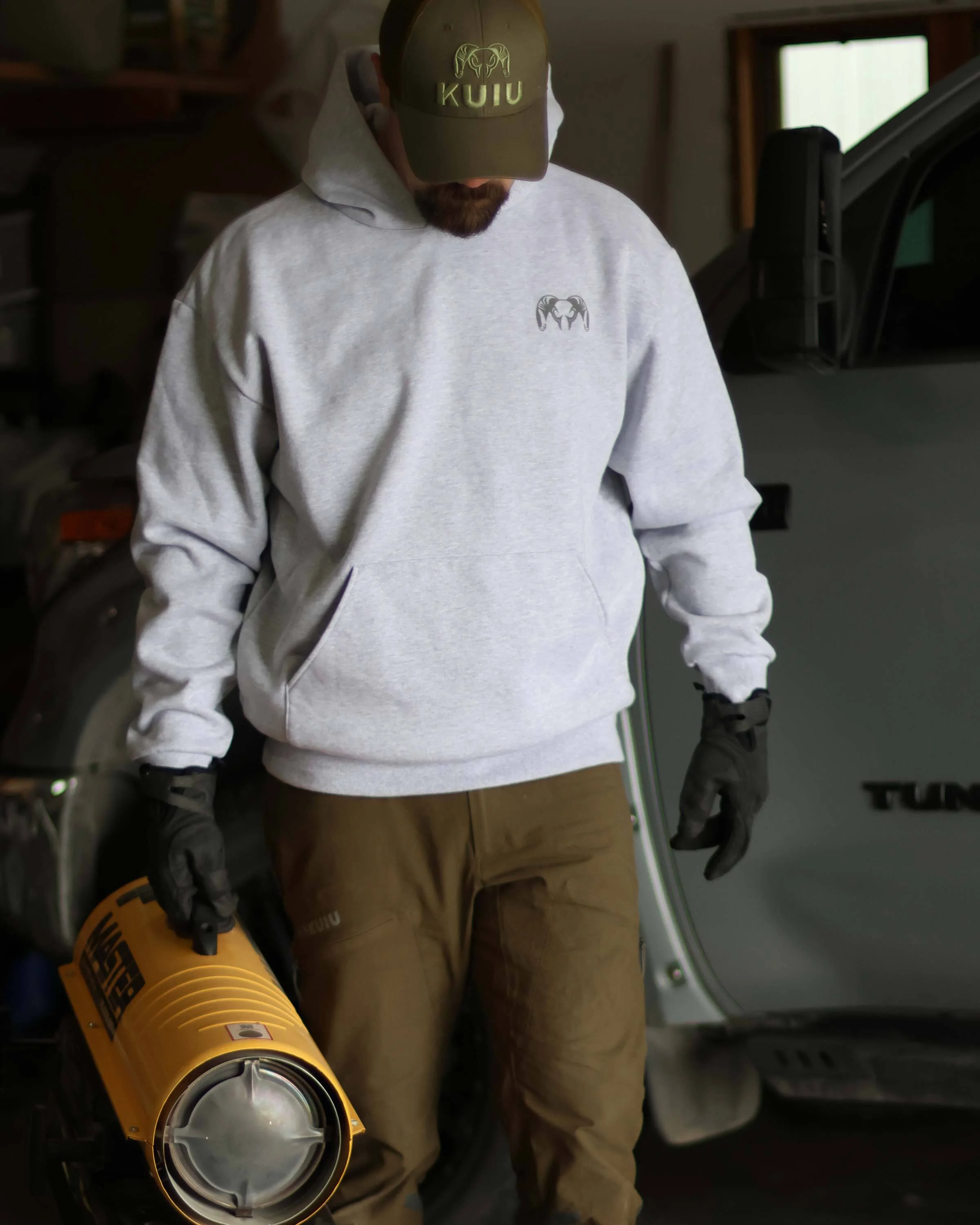 Workgrade Heavyweight Hoodie | Black - Image 5