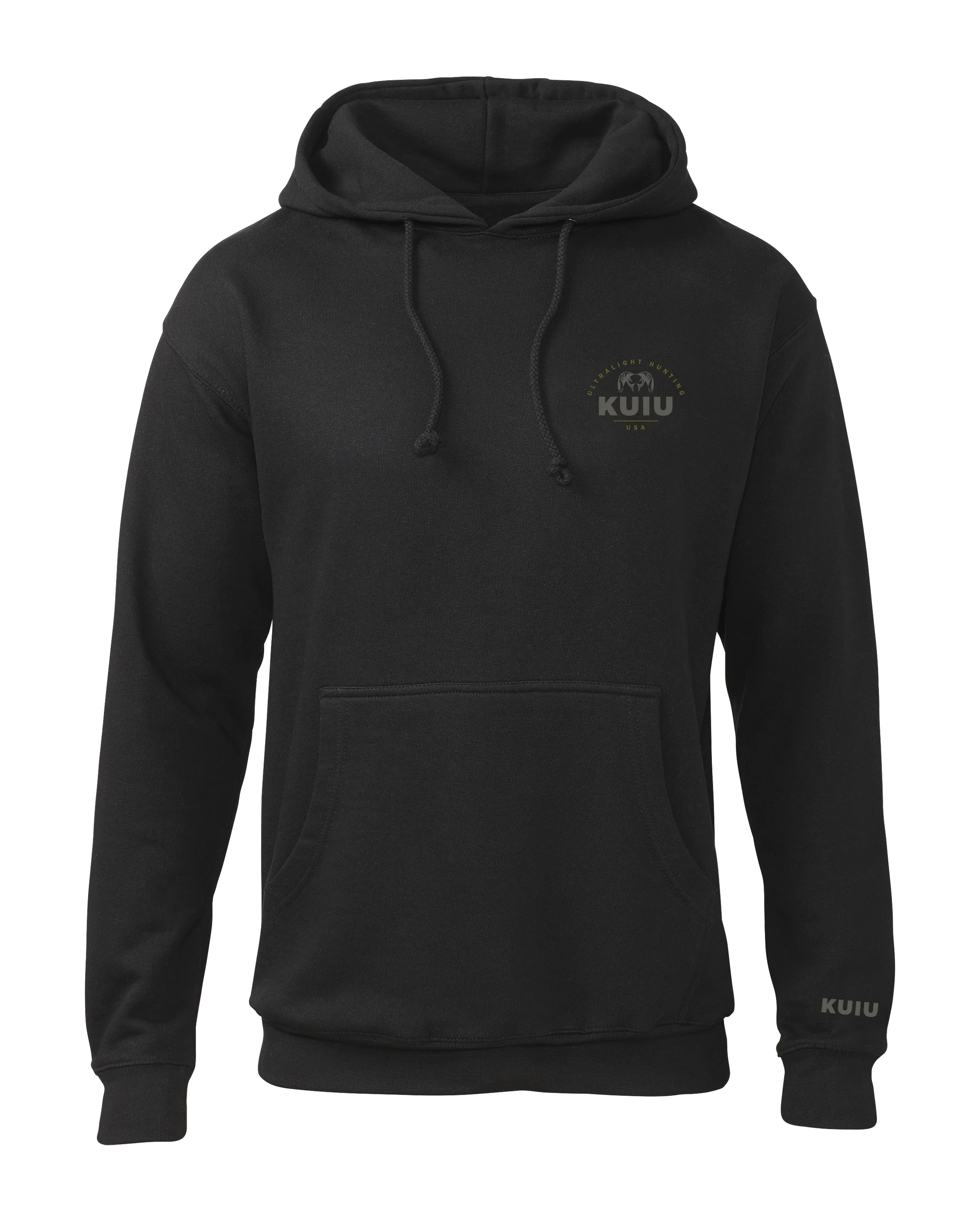 Outlet KUIU Stacked Chest Logo Hoodie | Black