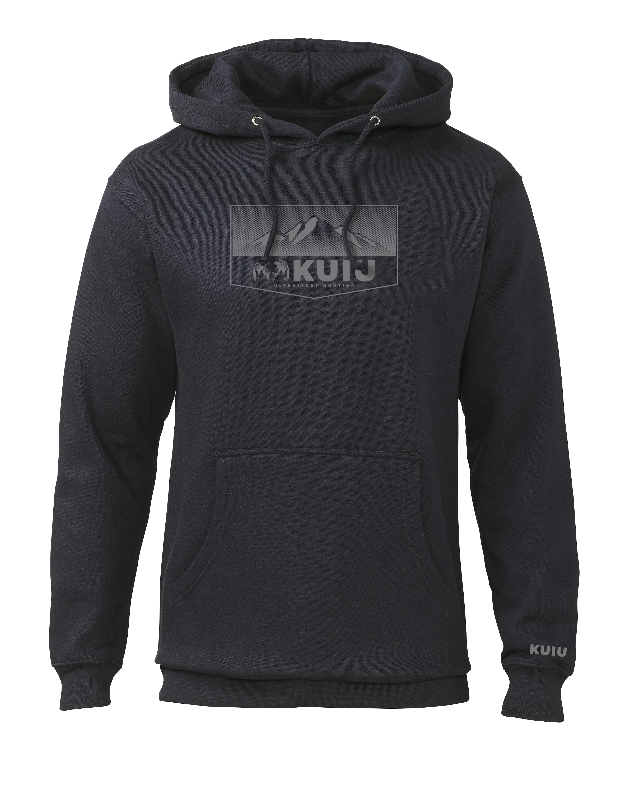 KUIU Ultralight Mountain Logo Hoodie | Navy