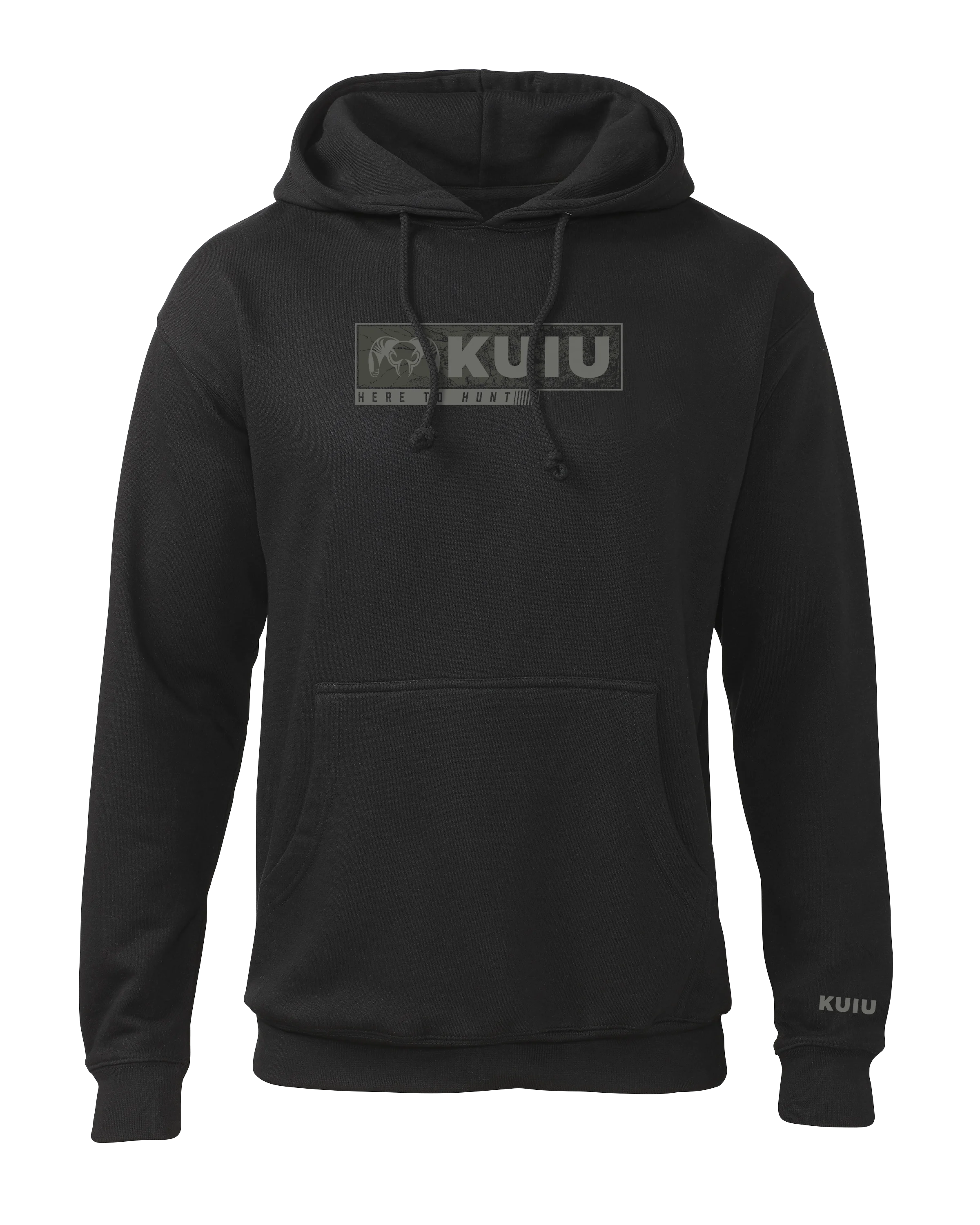 Outlet KUIU Here to Hunt Gritstone Hoodie | Black