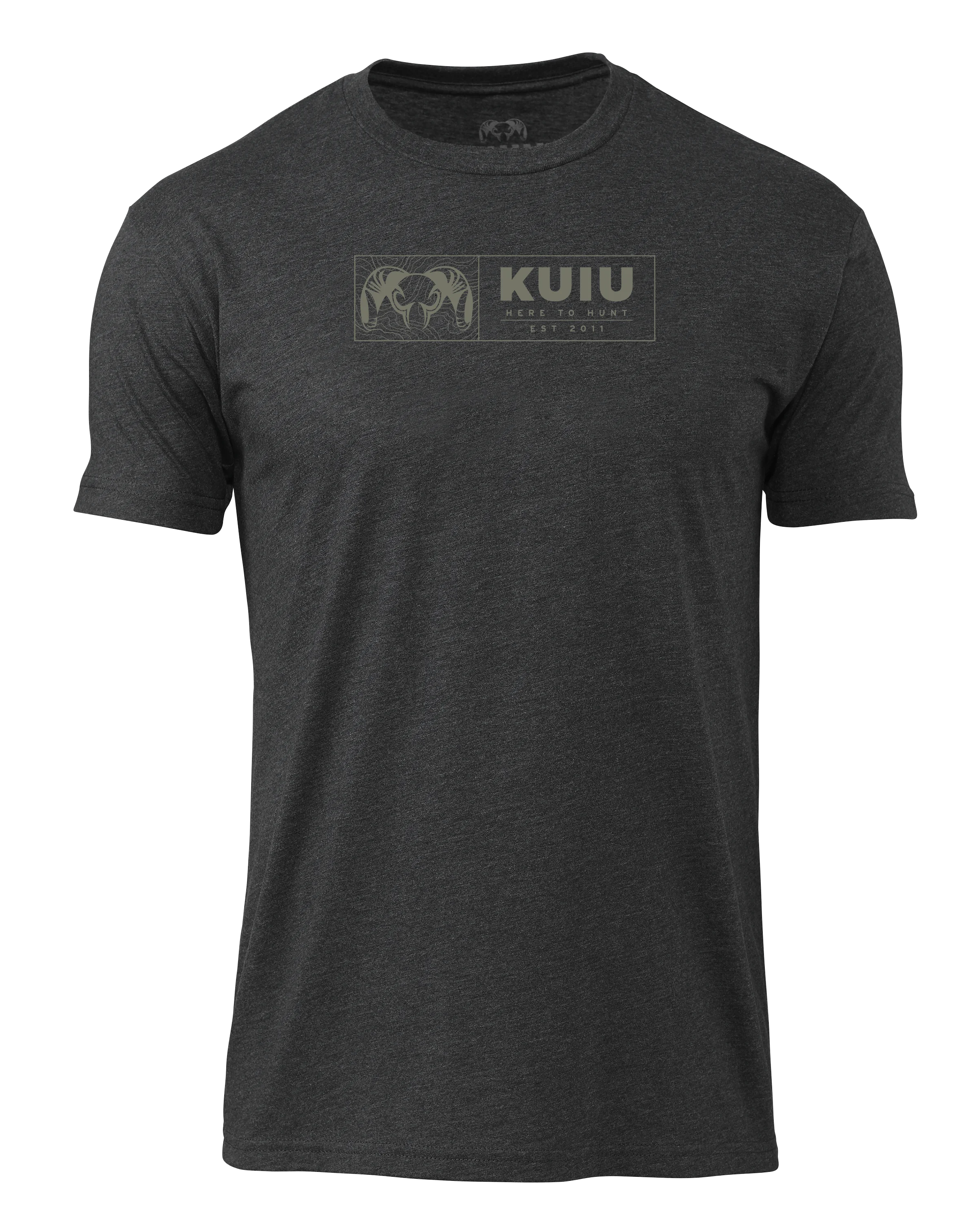 KUIU Topo Block T-Shirt | Charcoal