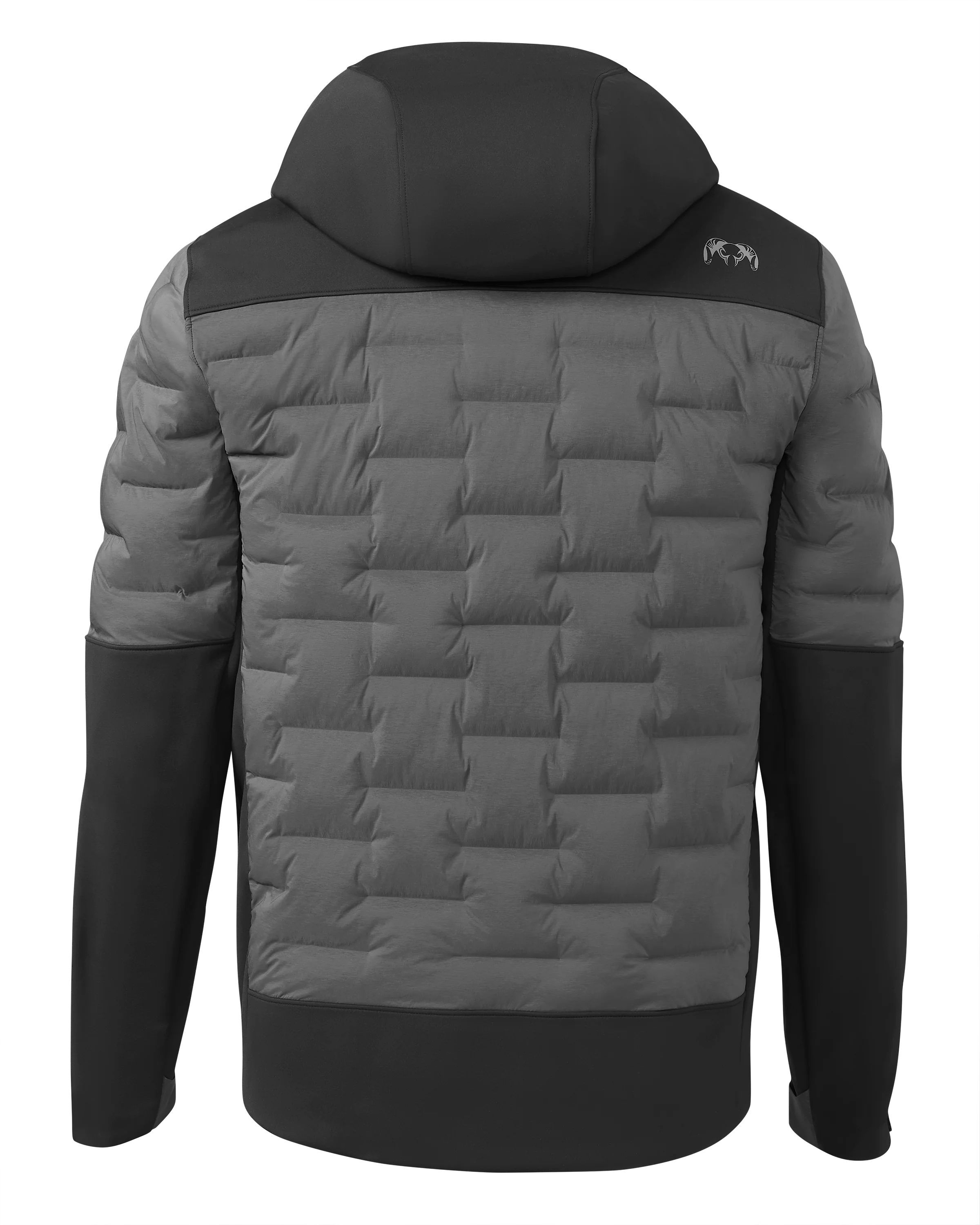 Alternative view of Axis Thermal Hybrid Hooded Jacket | Black-Gunmetal