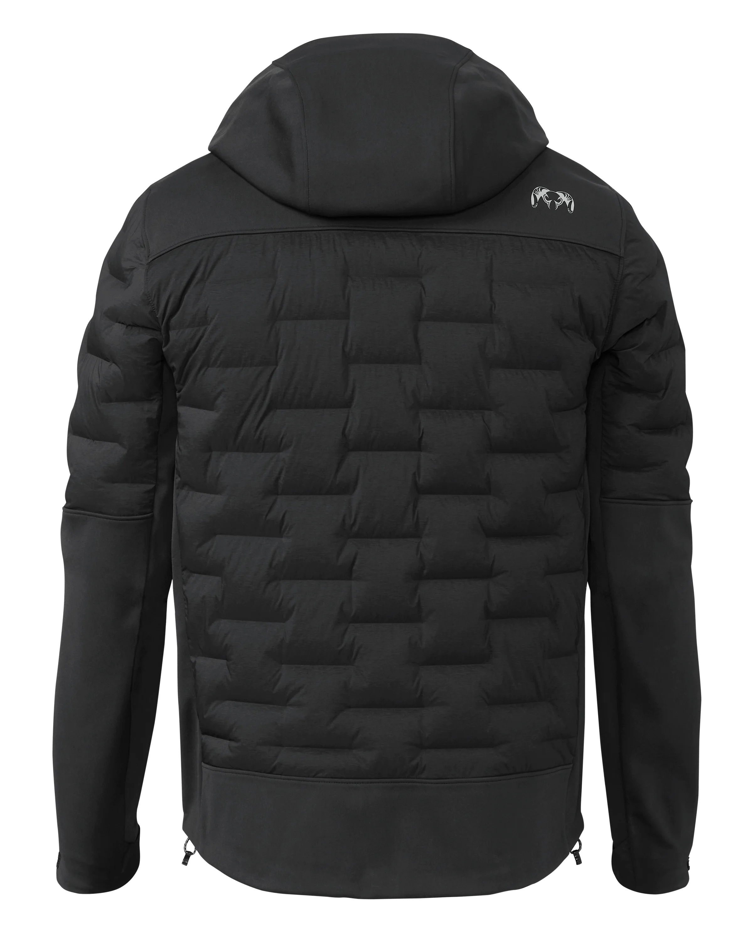 Alternative view of Axis Thermal Hybrid Hooded Jacket | Carbon