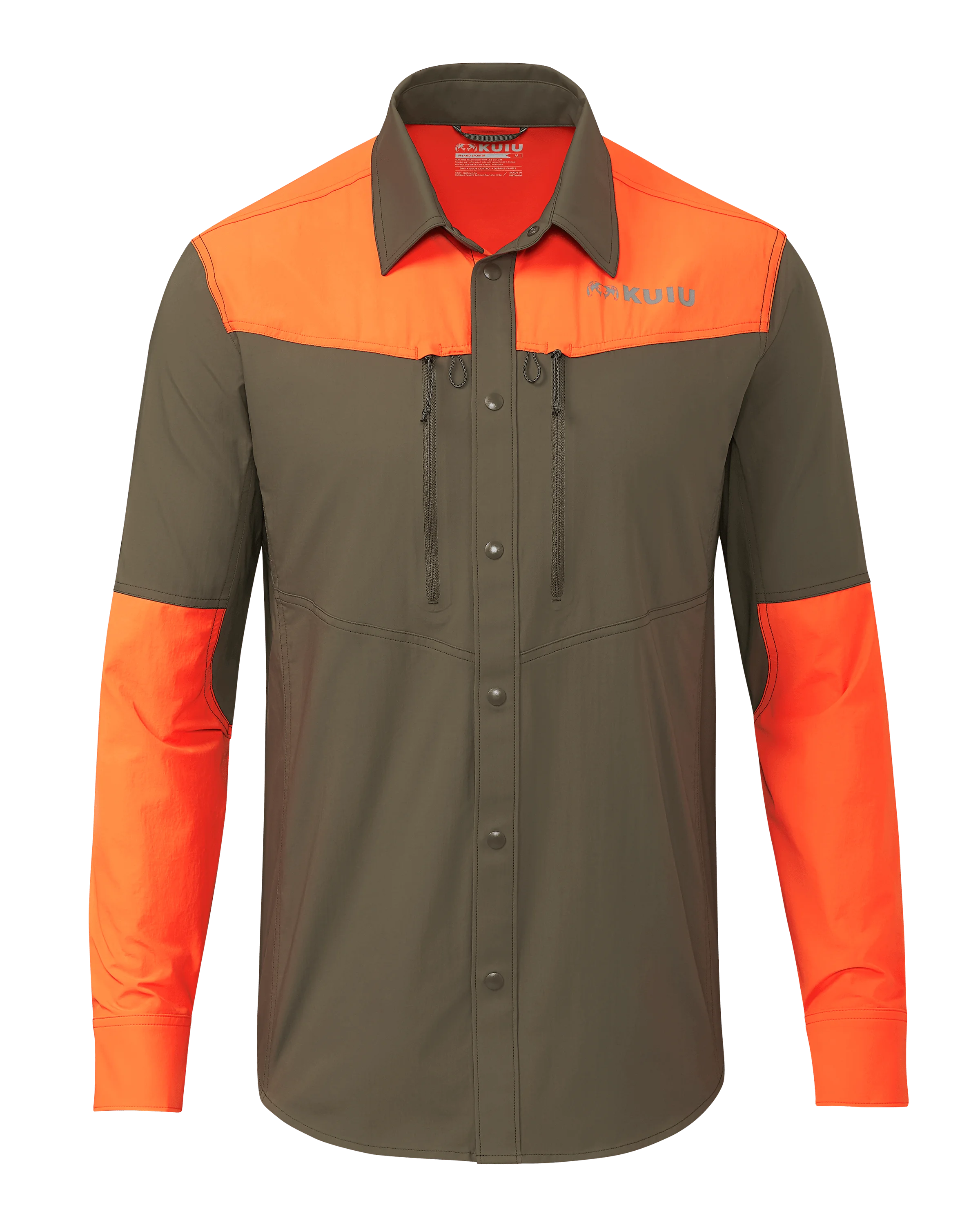 Upland Sporter Shirt | Major Brown/Blaze Orange