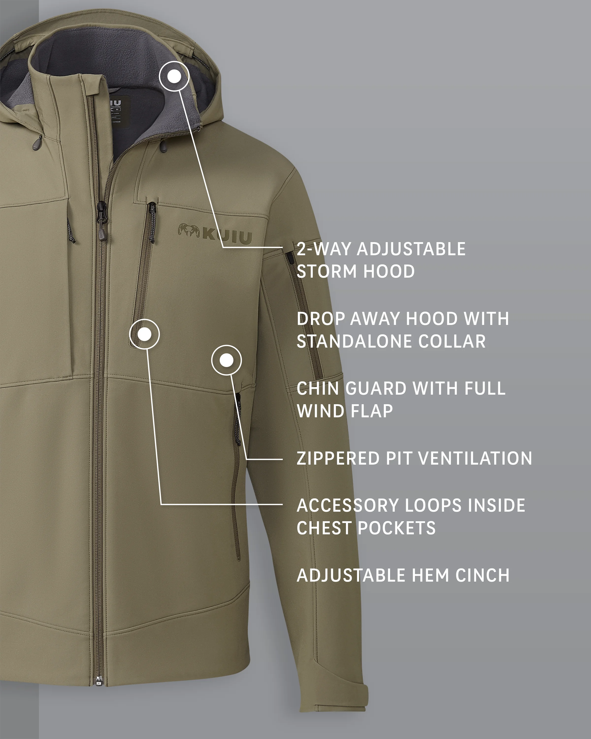 Alternative view of Guide PRO Hooded Jacket | Arctic Shadow