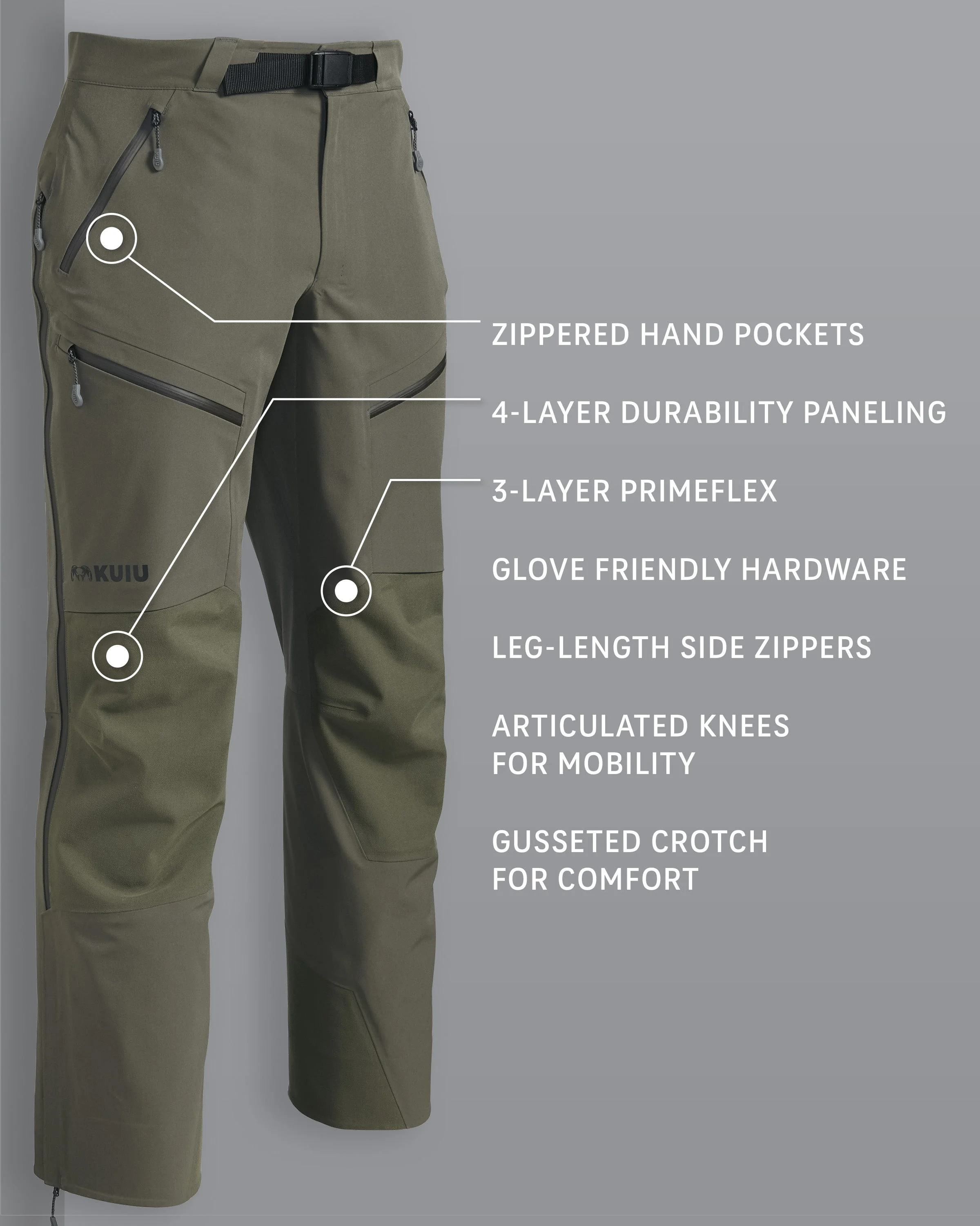 Alternative view of Yukon TR Rain Pant | Ash