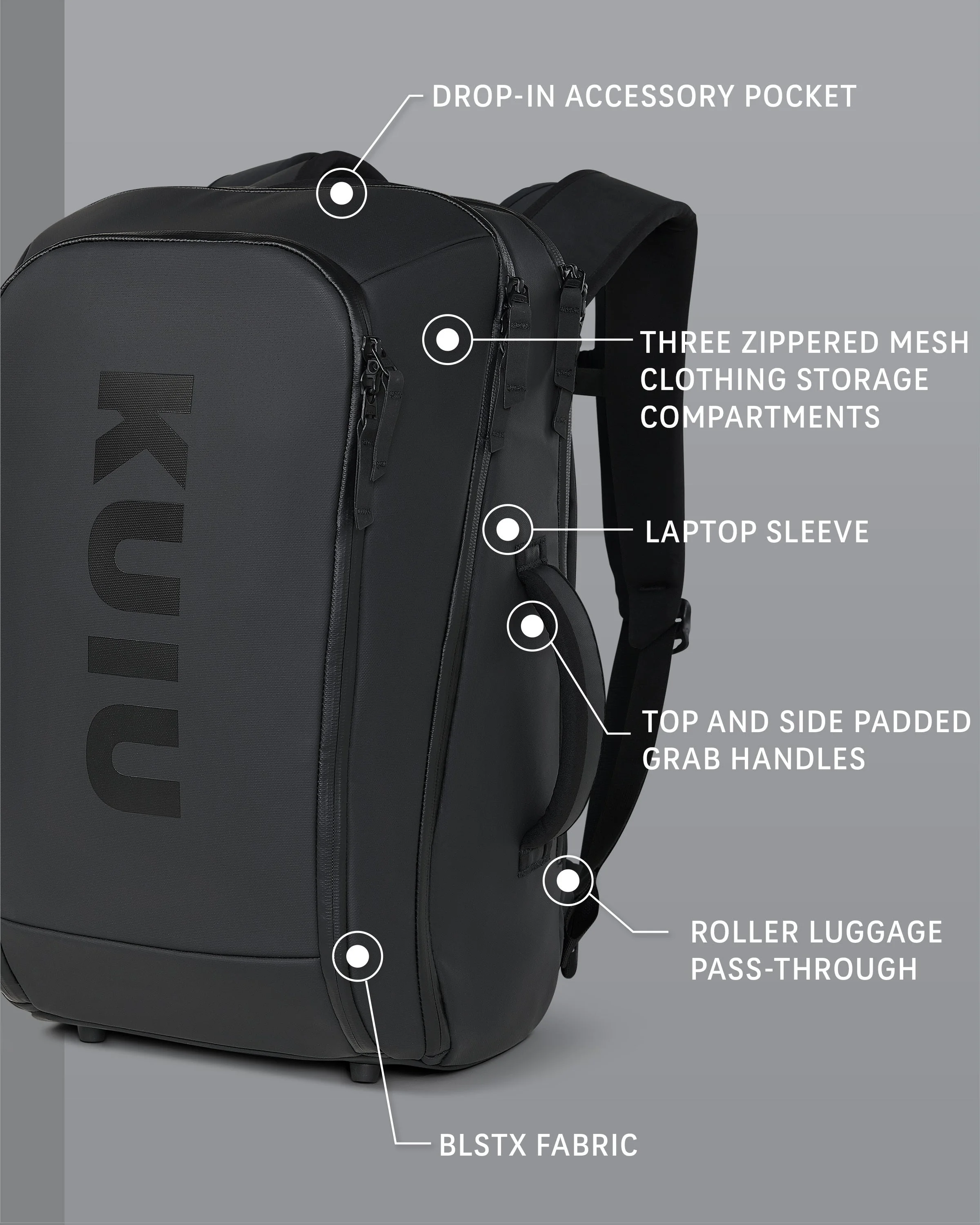 Alternative view of Waypoint Travel Backpack | Gunmetal
