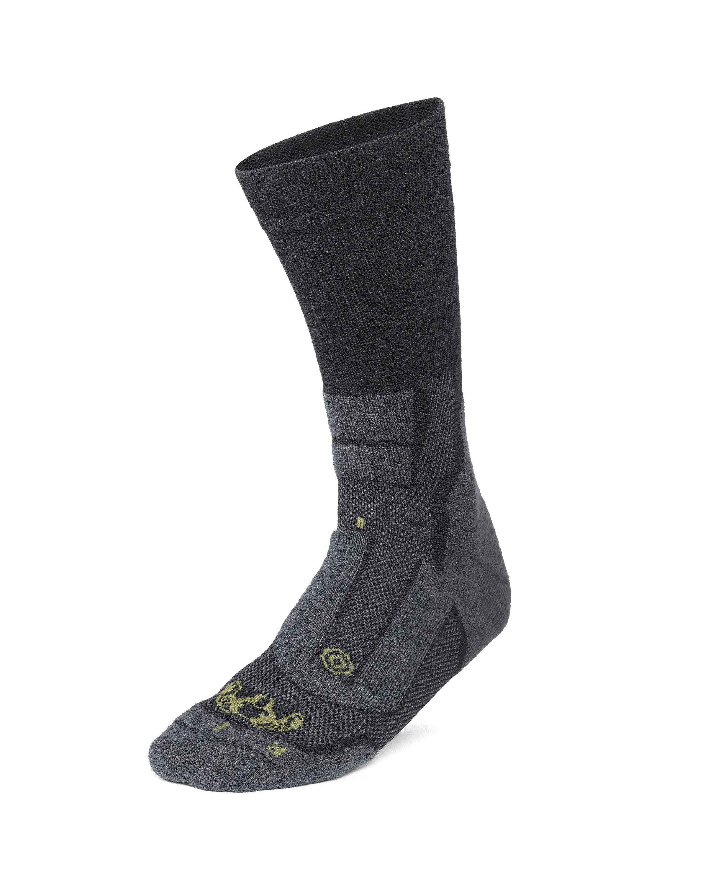 StrongWool Hybrid Crew Sock | Grey Green - Image 3
