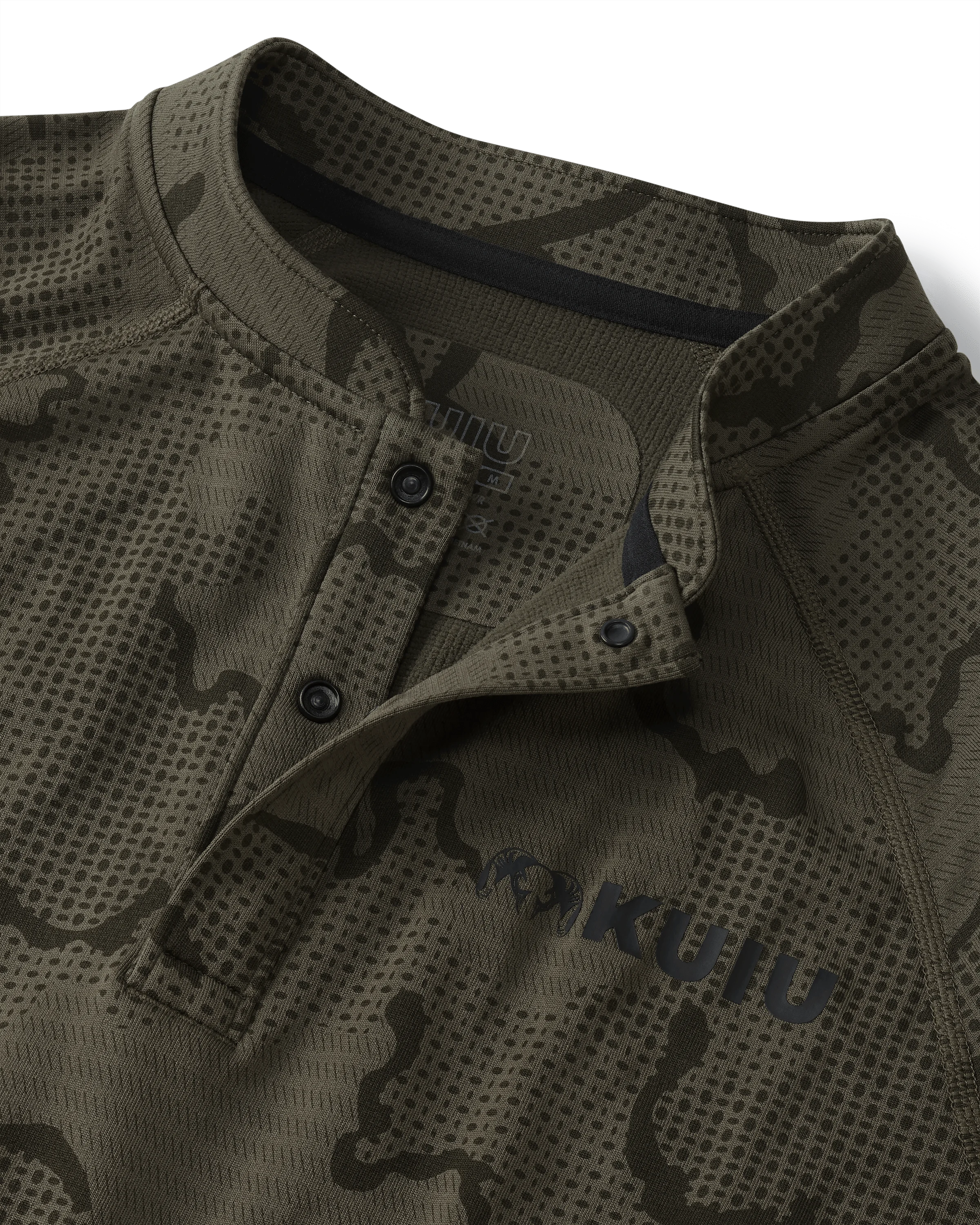 Ridgepoint Fleece Henley | Ash Tonal - Image 3