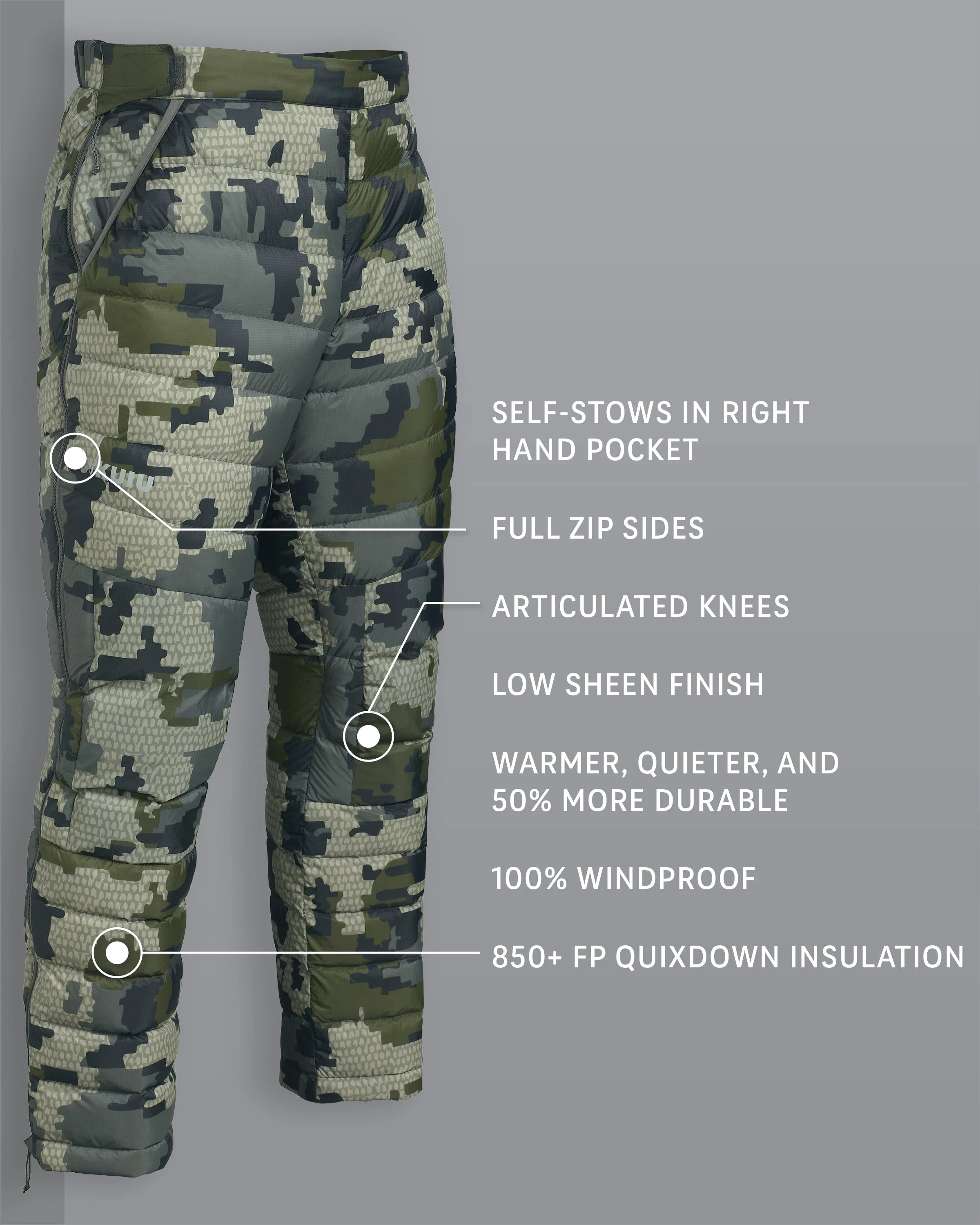 Alternative view of Super Down LT Pant | Verde