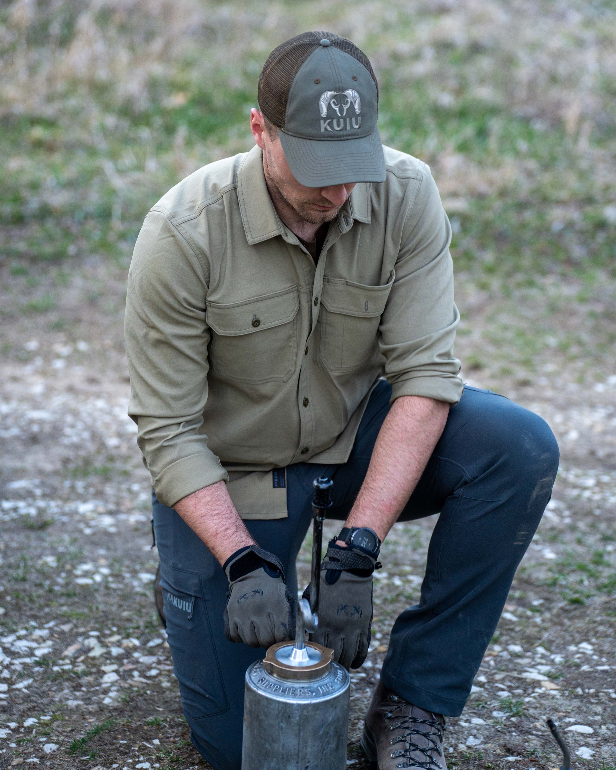 Outlet Motive LS Workgrade Shirt | Gunmetal - Image 5