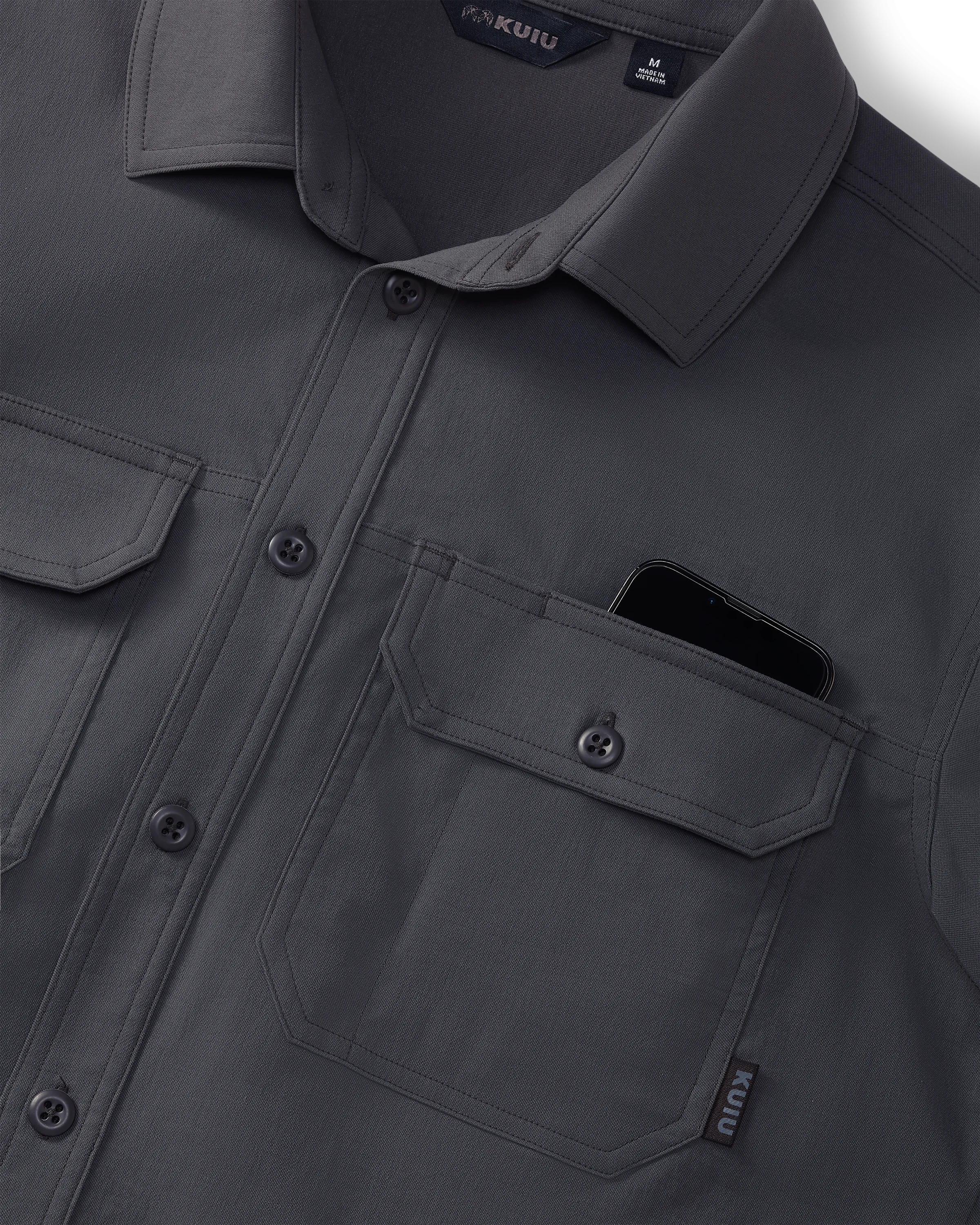 Outlet Motive SS Workgrade Shirt | Gunmetal - Image 3