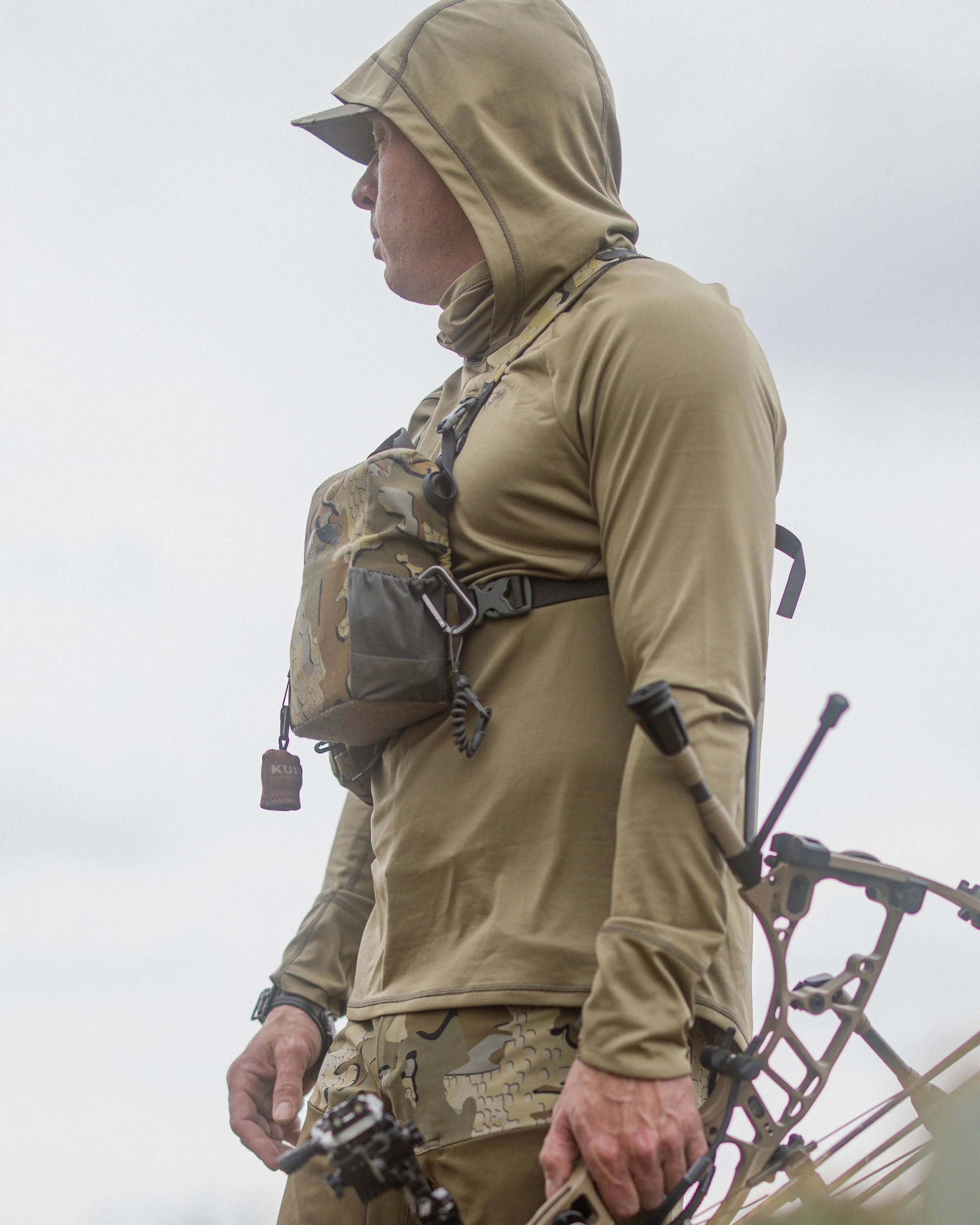 Gila PRO LS Hoodie | Stone - Image 3