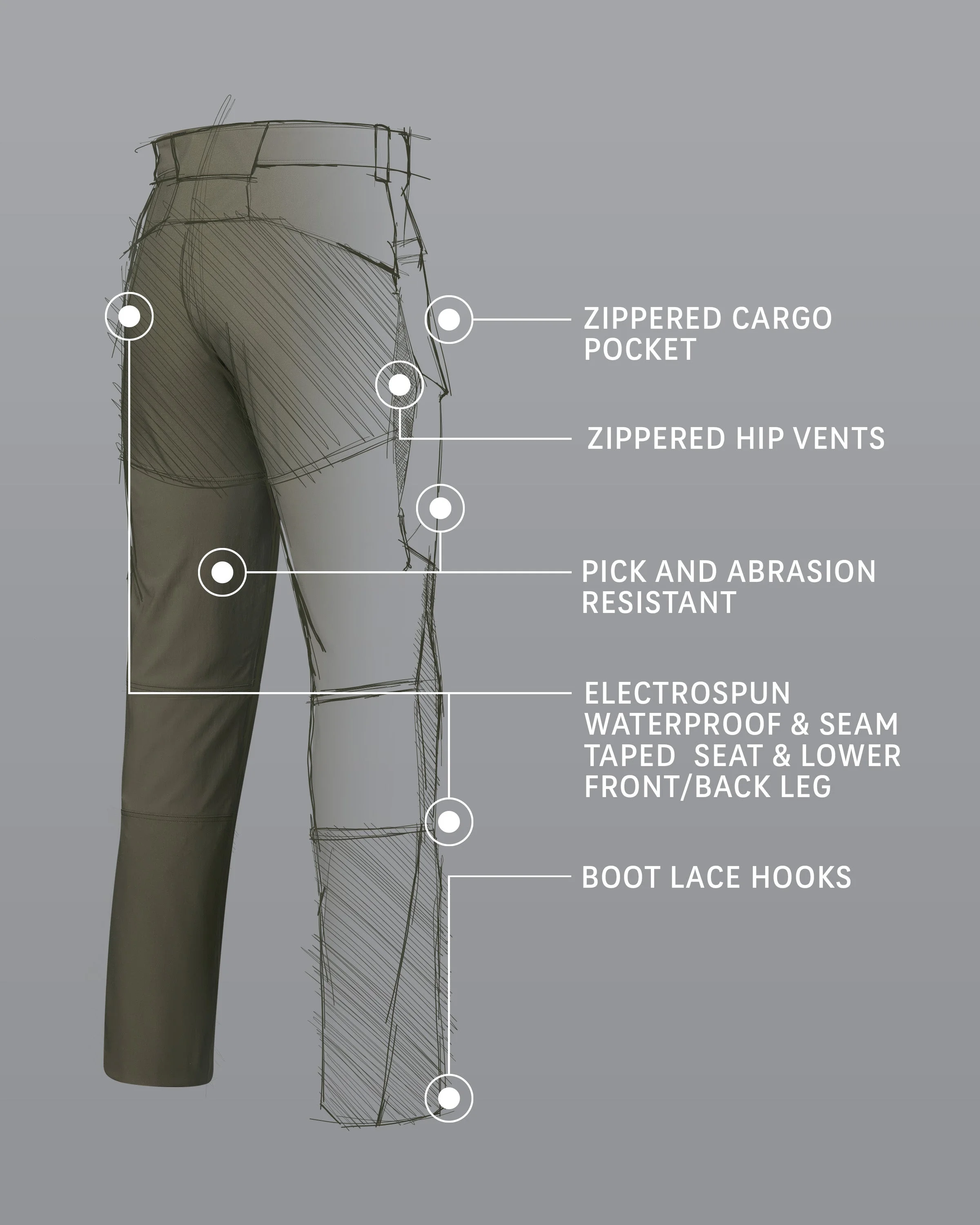 Alternative view of Kutana Hybrid Pant | Verde