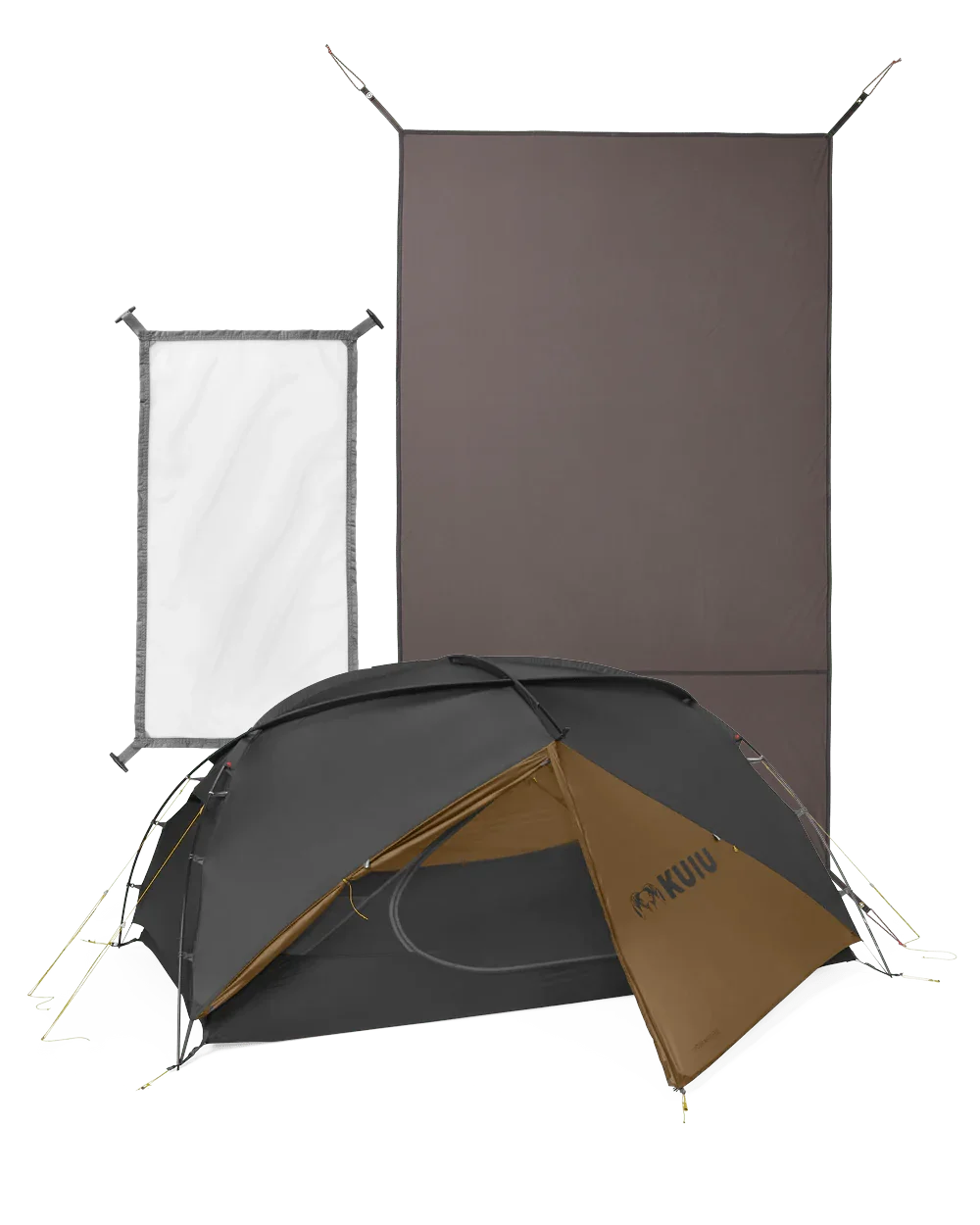 Mountain Star 2 Person Tent Set | Gunmetal-Camel