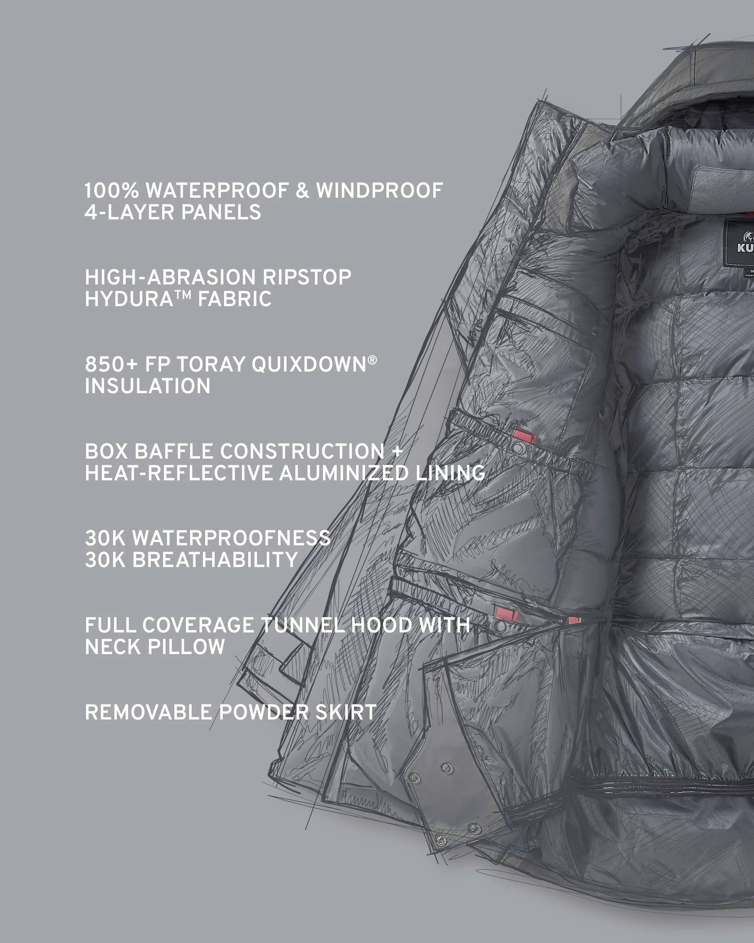 Alternative view of Super Down Arktuk Parka | Asphalt